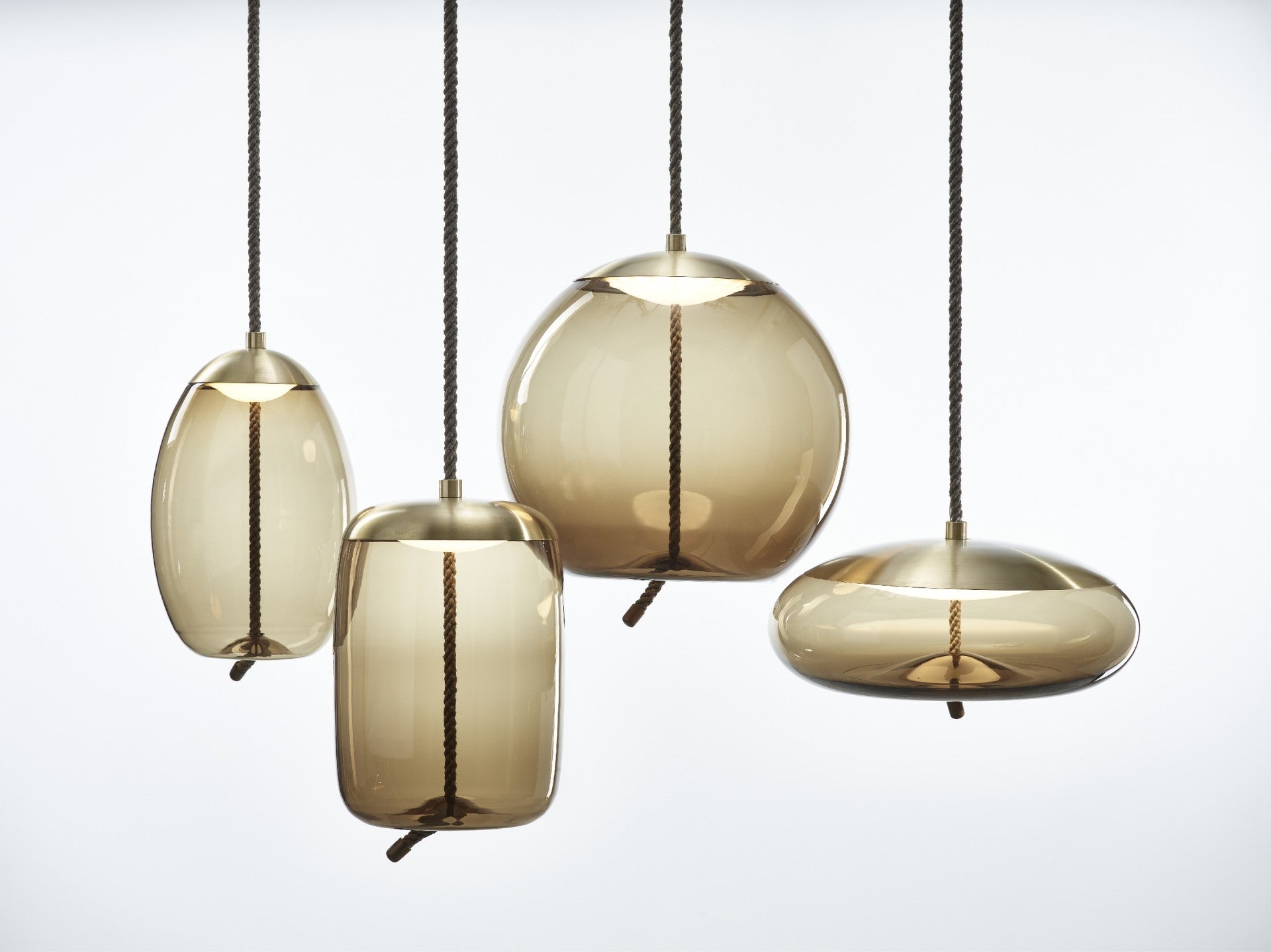 Lampa wisząca KNOT - UOVO szklana