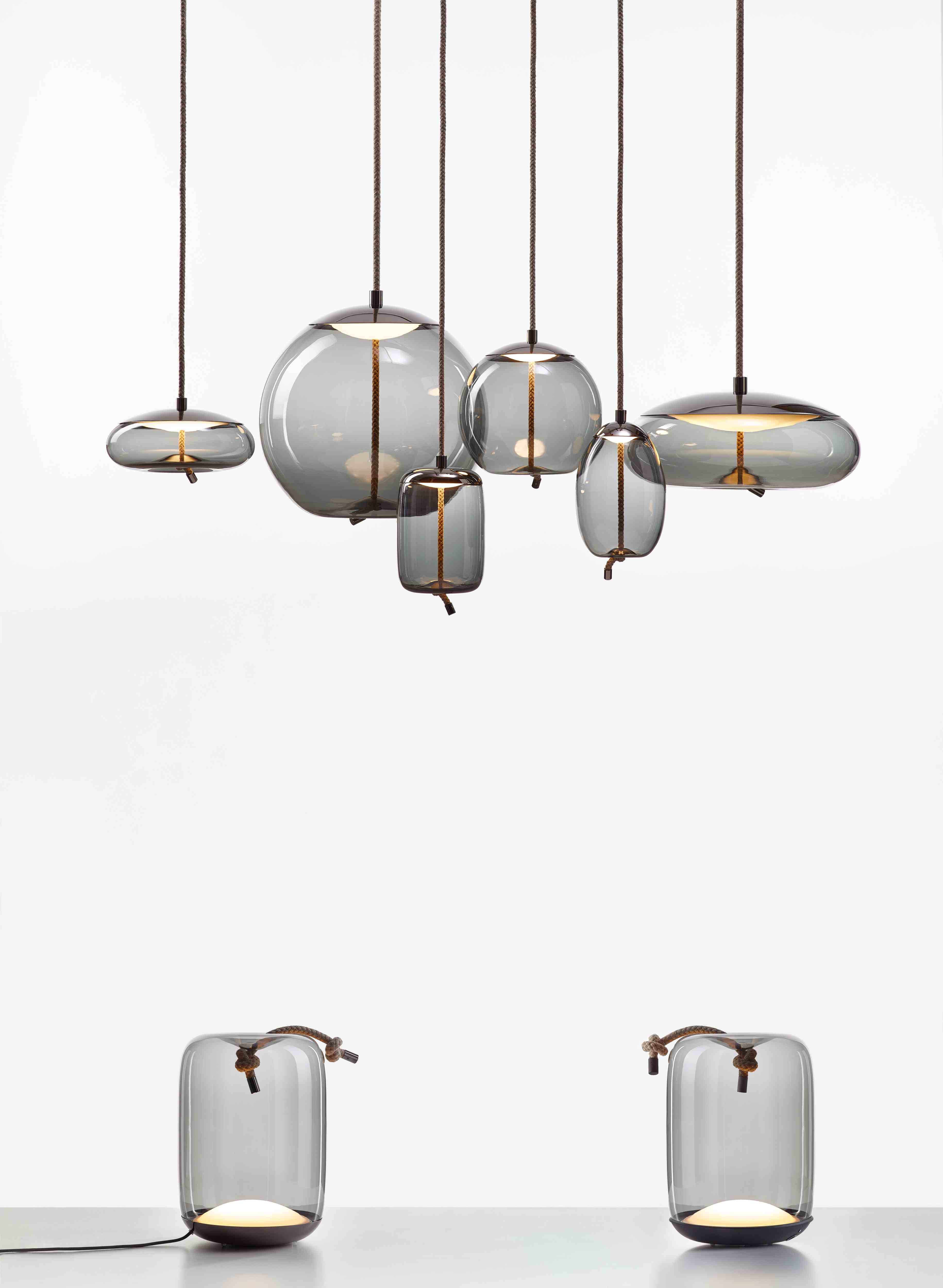 Lampa wisząca KNOT SMALL - SFERA szklana