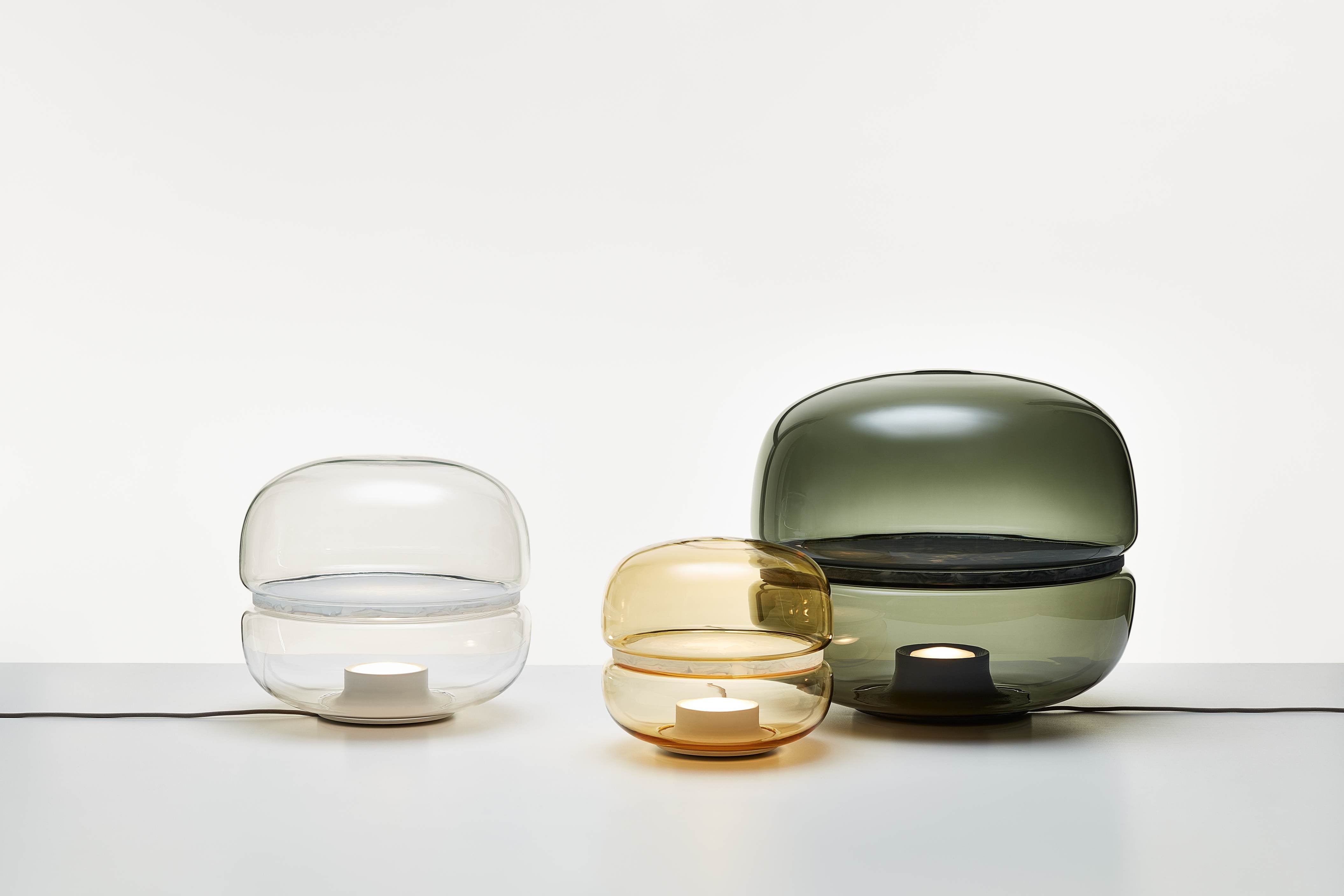 Lampa stołowa MACARON L dmuchane szkło z onyksem