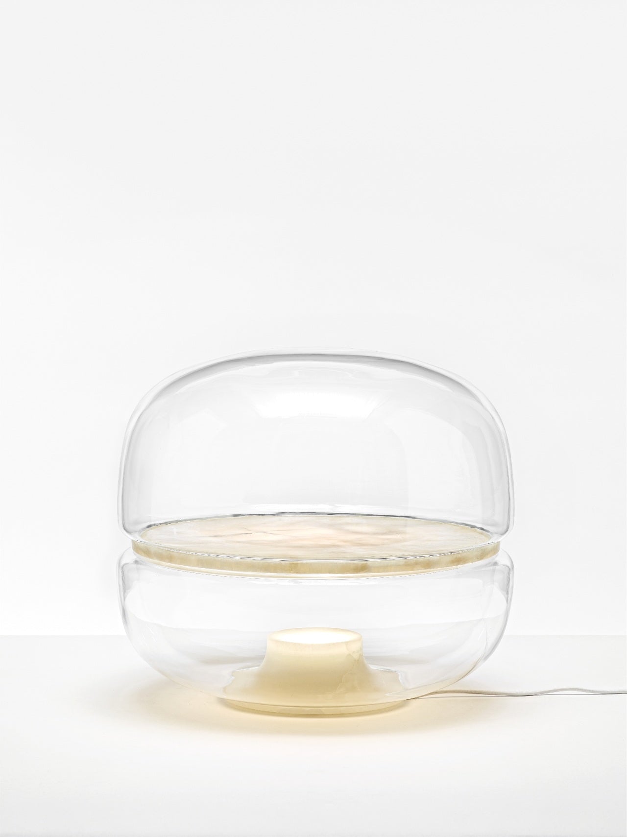 Lampa stołowa MACARON L dmuchane szkło z onyksem
