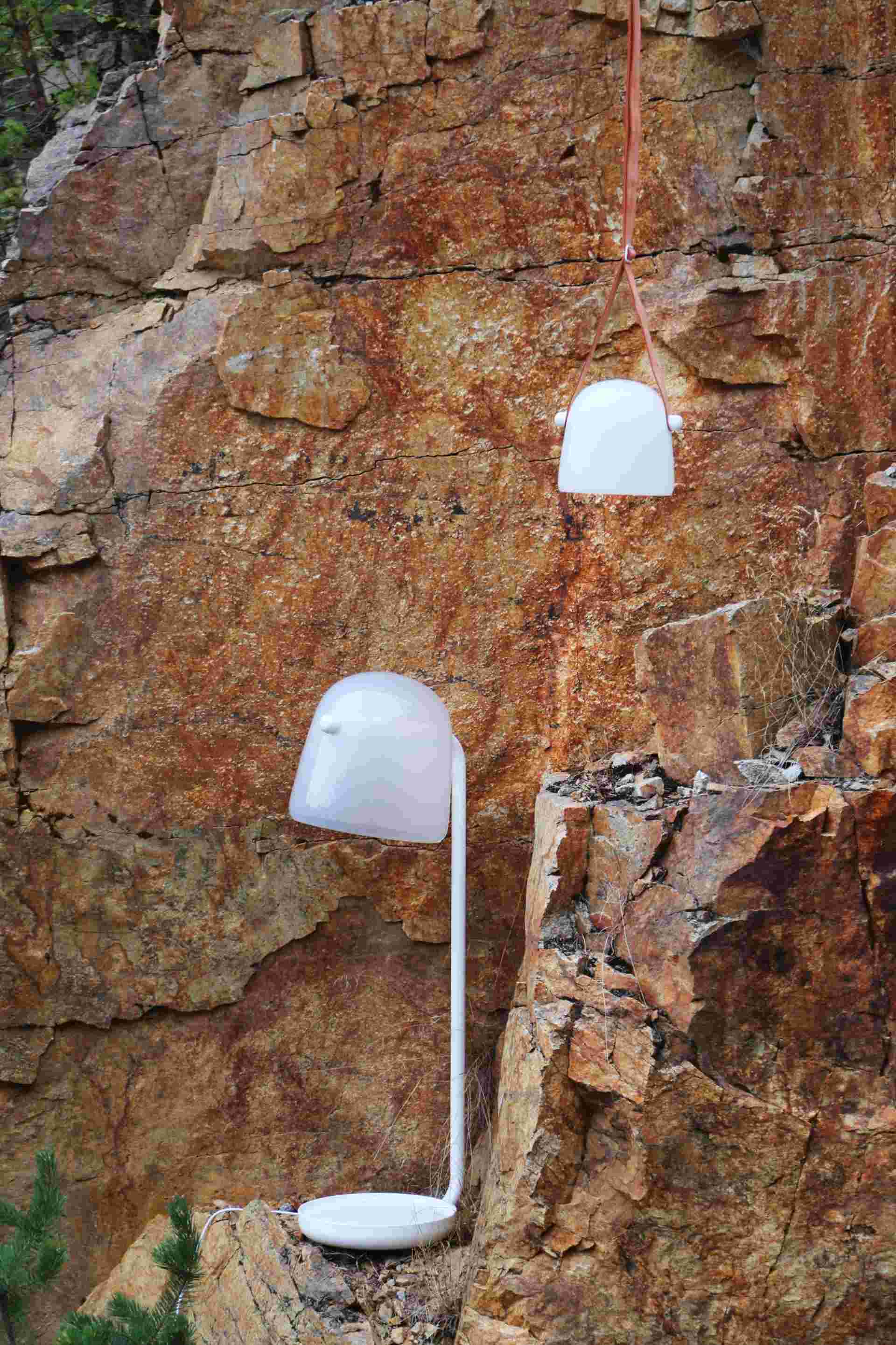 Lampa podłogowa MONA biała podstawa