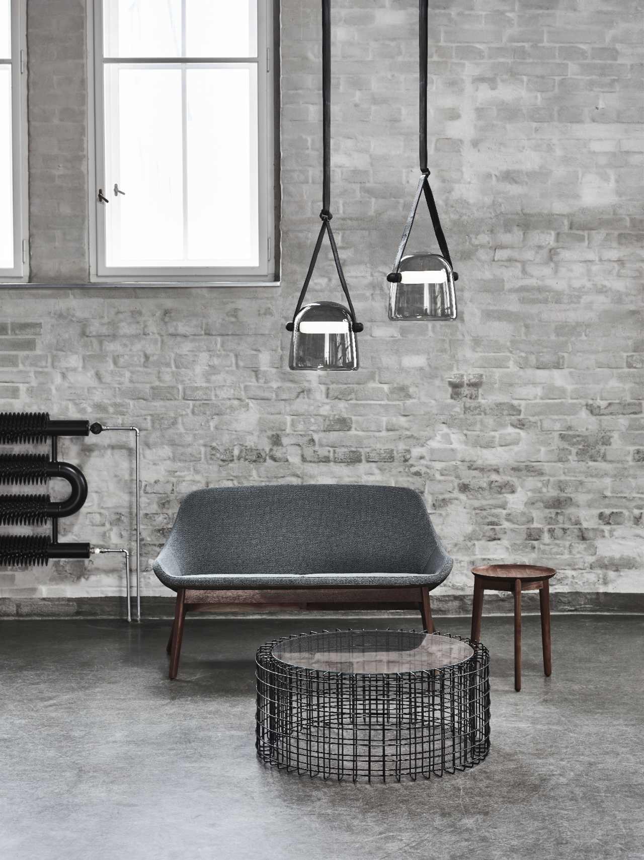 Lampa wisząca MONA biała podsufitka