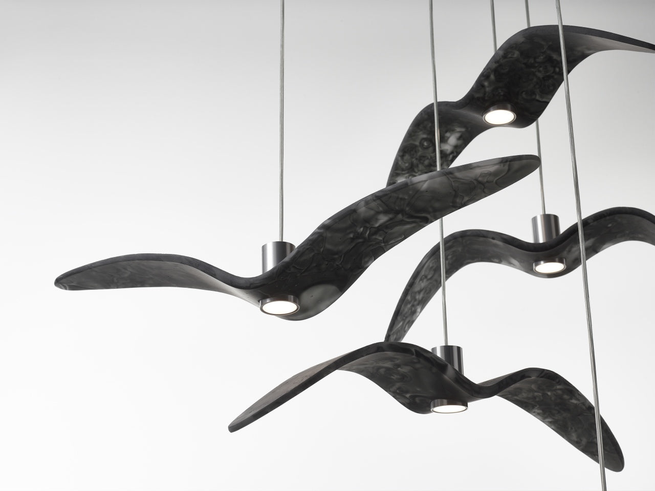 Lampa wisząca NIGHT BIRDS szkło