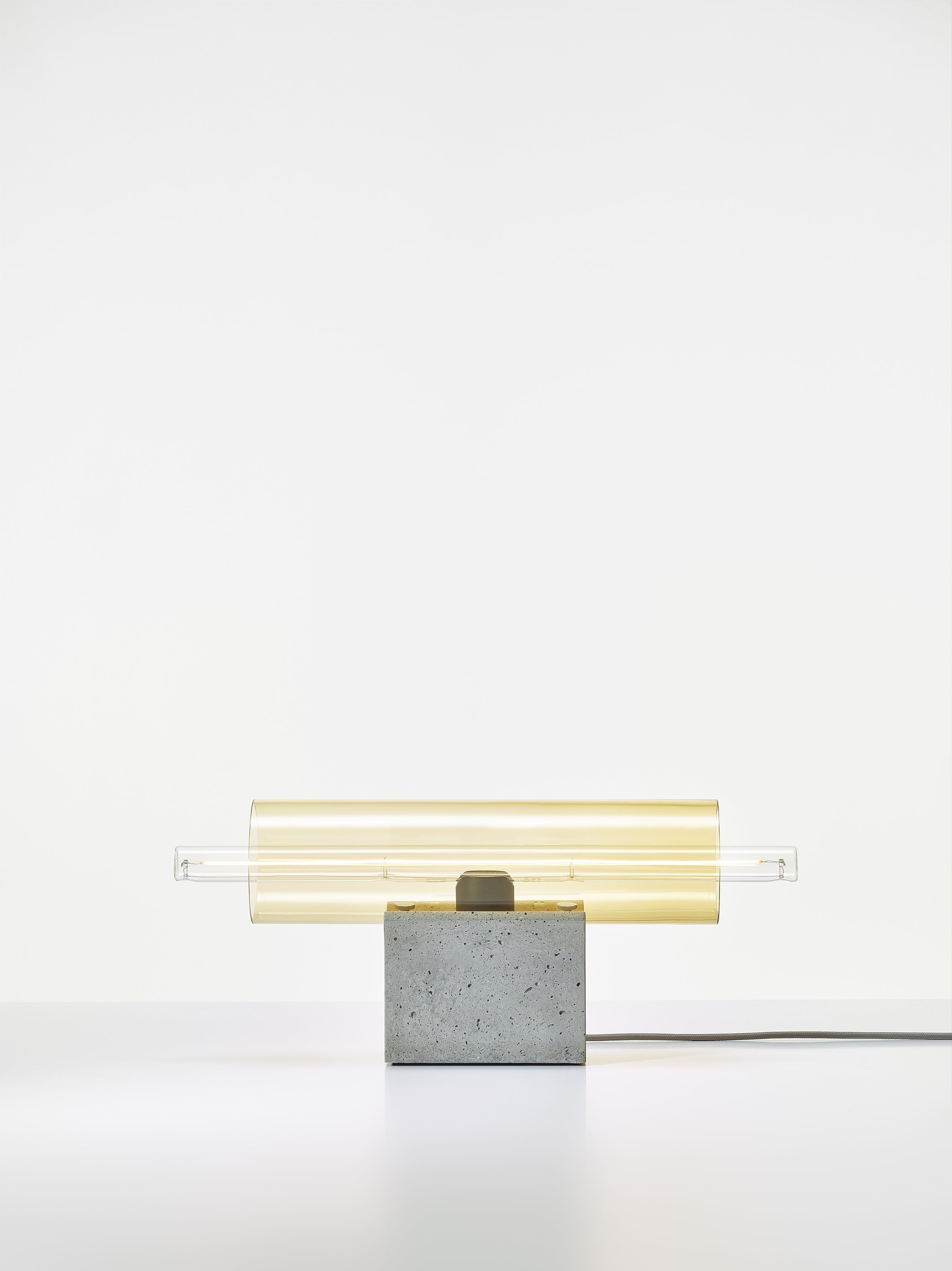 Overlay table lamp concrete
