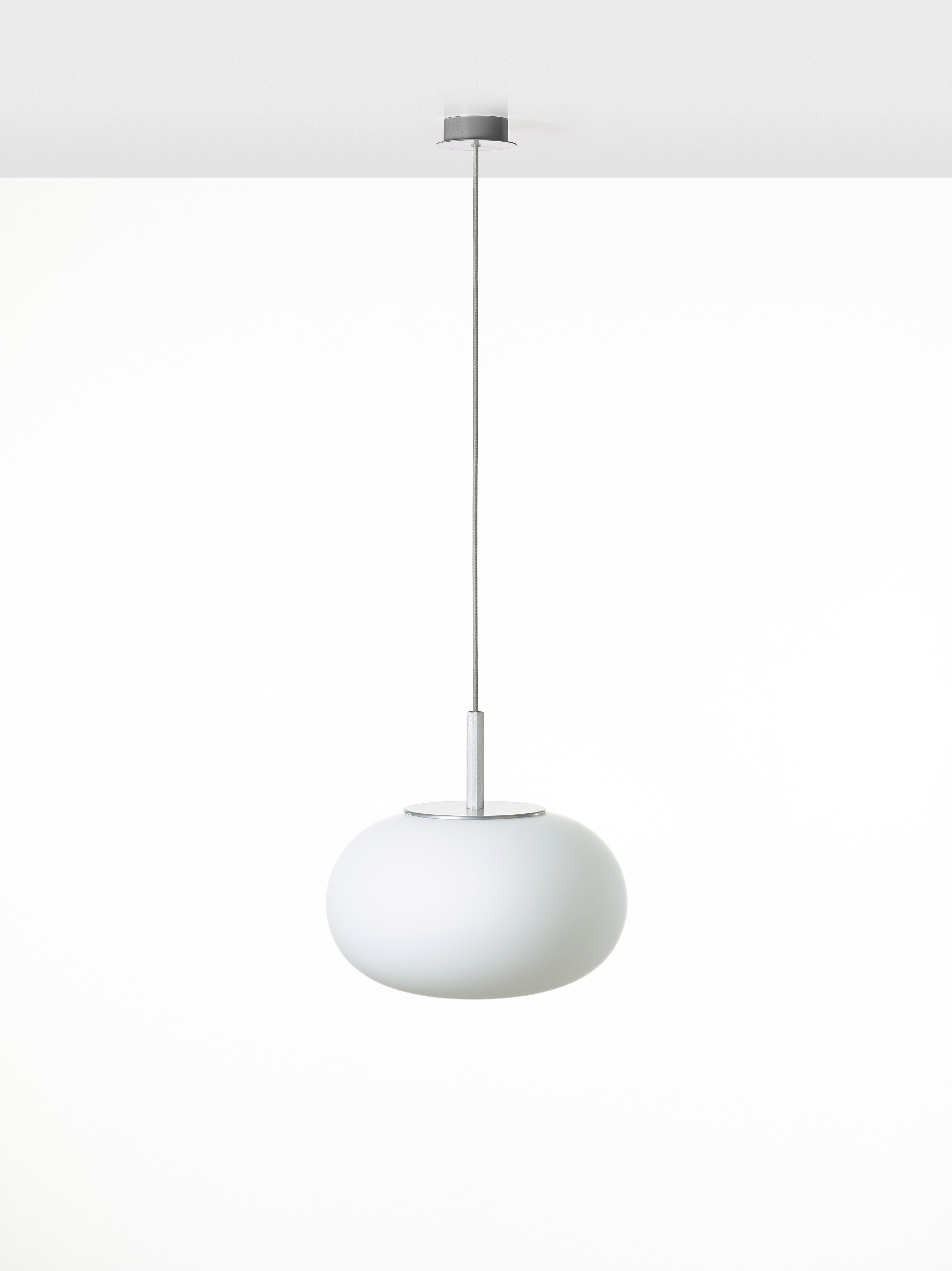Lampa wisząca SFERA OVAL szkło matowe