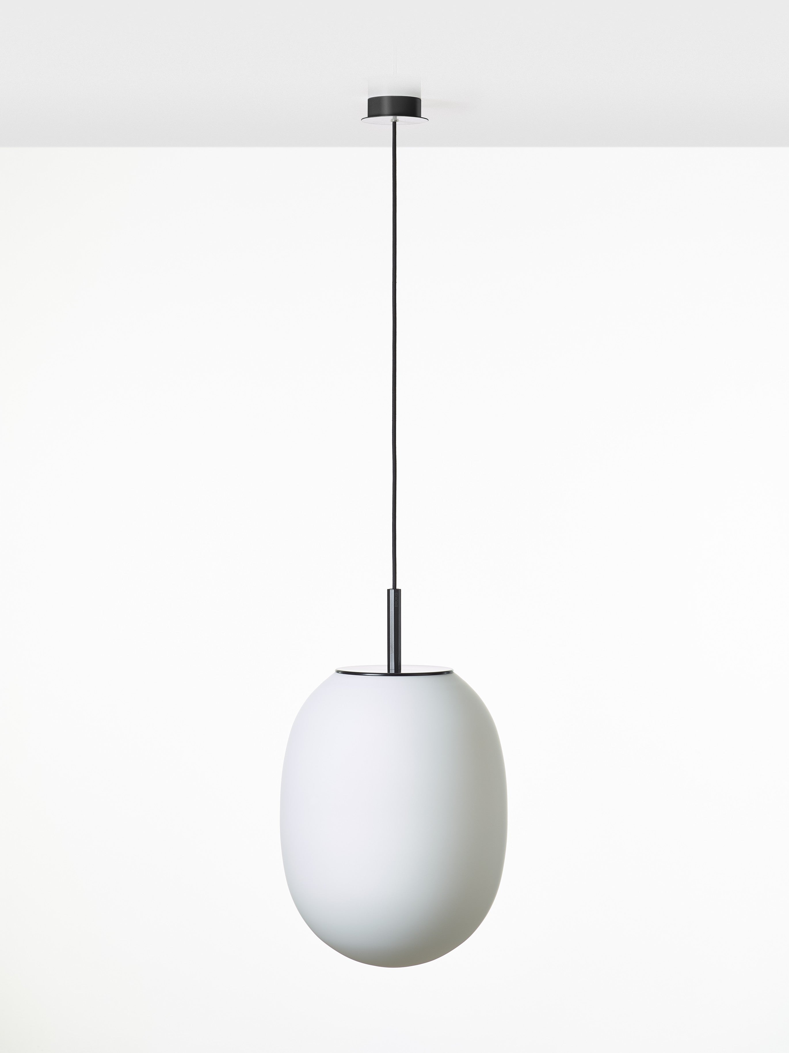 Lampa wisząca SFERA OVAL szkło matowe