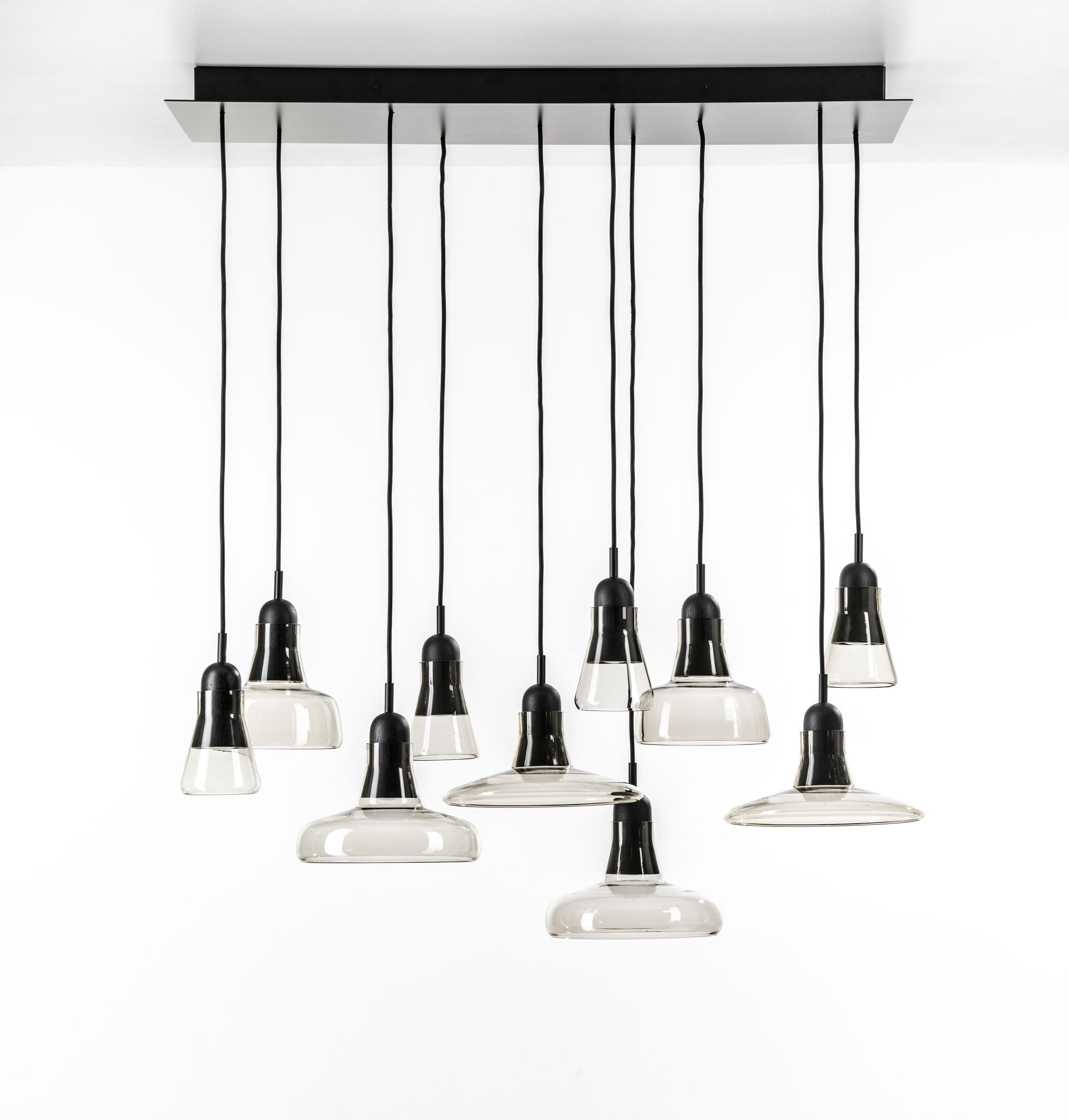 Lampa wisząca SHADOWS - SET RECTANGULAR LARGE szkło błyszczące