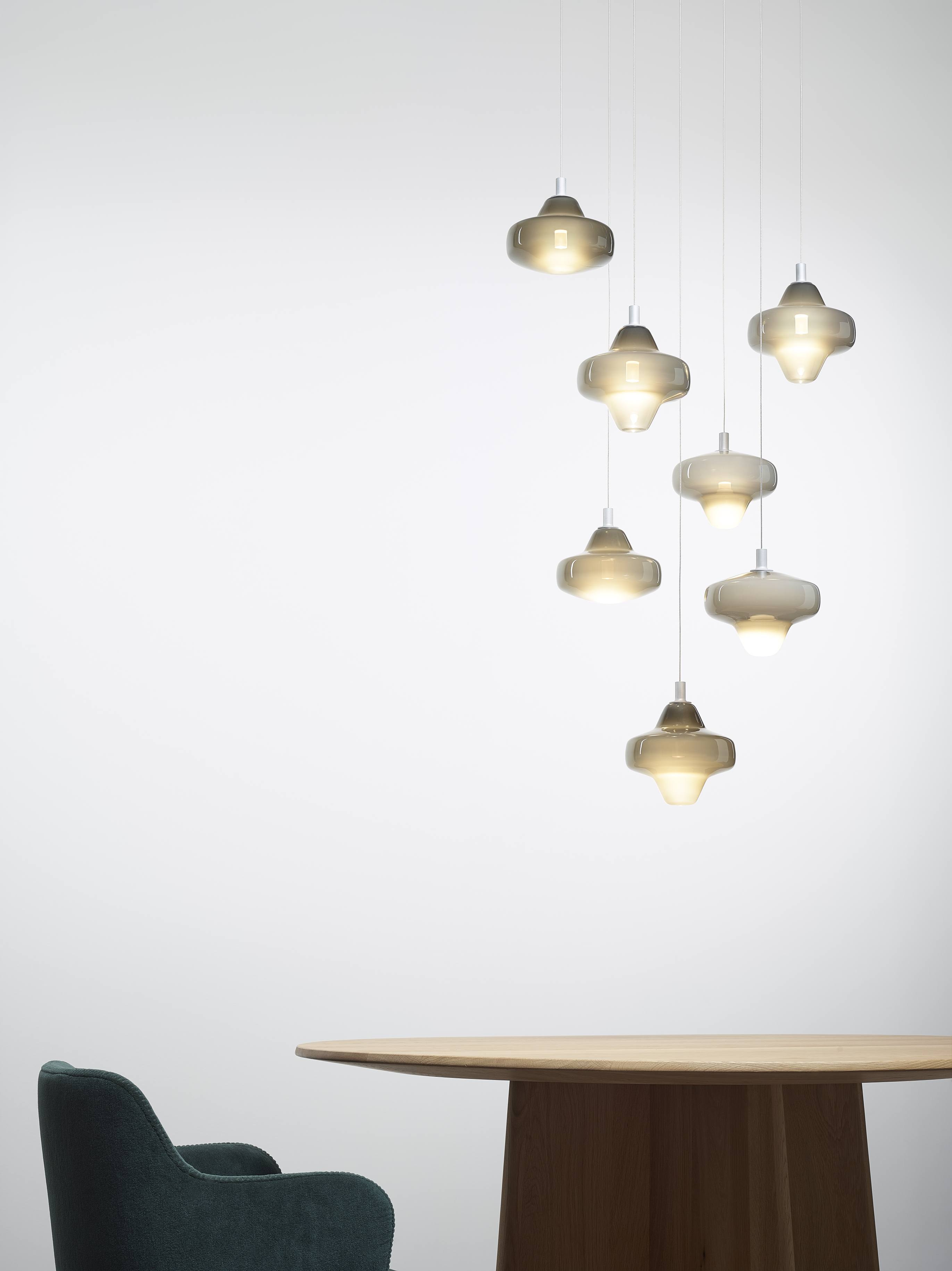 Lampa wisząca STARCLOUD dmuchane szkło