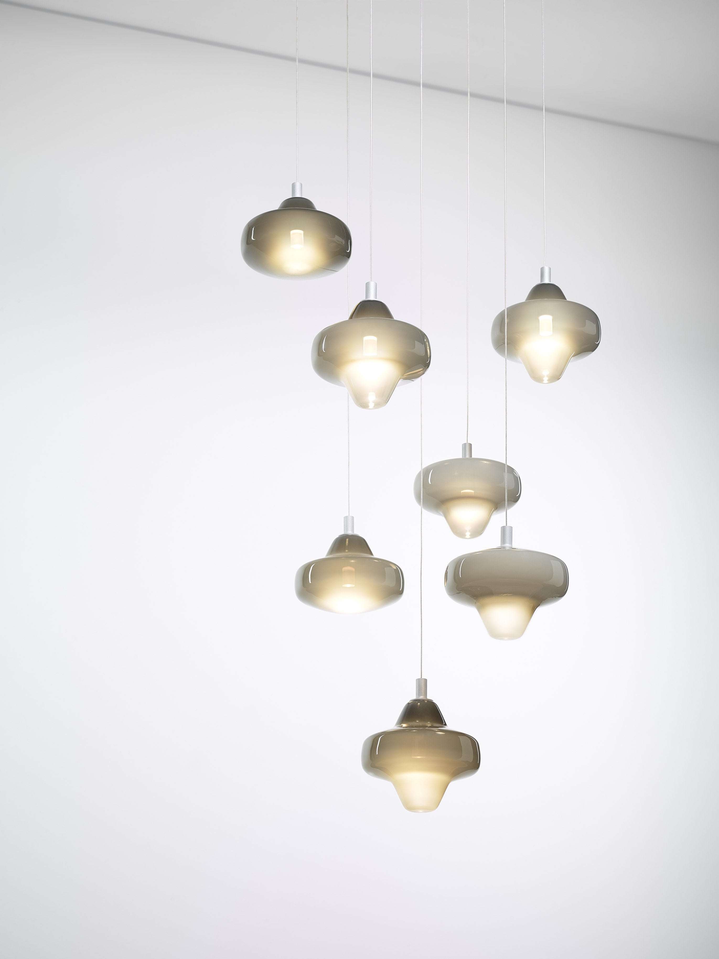 Lampa wisząca STARCLOUD dmuchane szkło