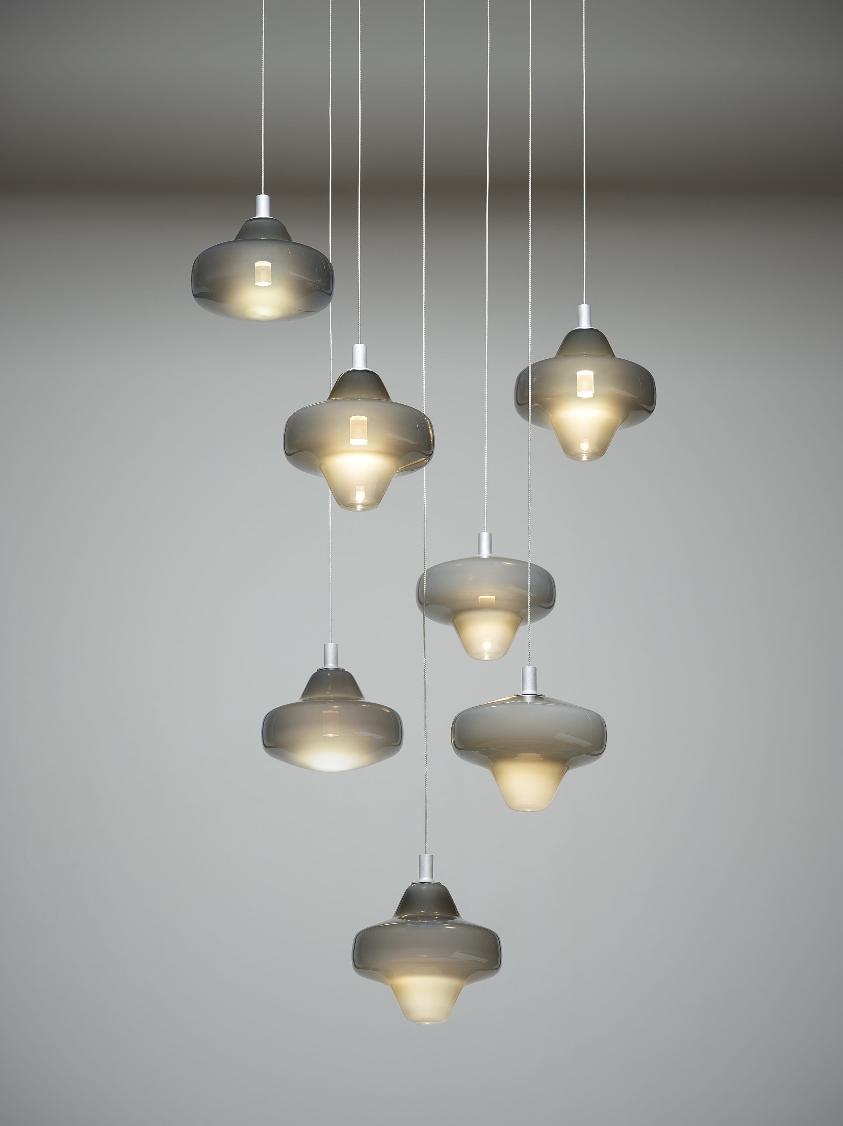 Lampa wisząca STARCLOUD dmuchane szkło