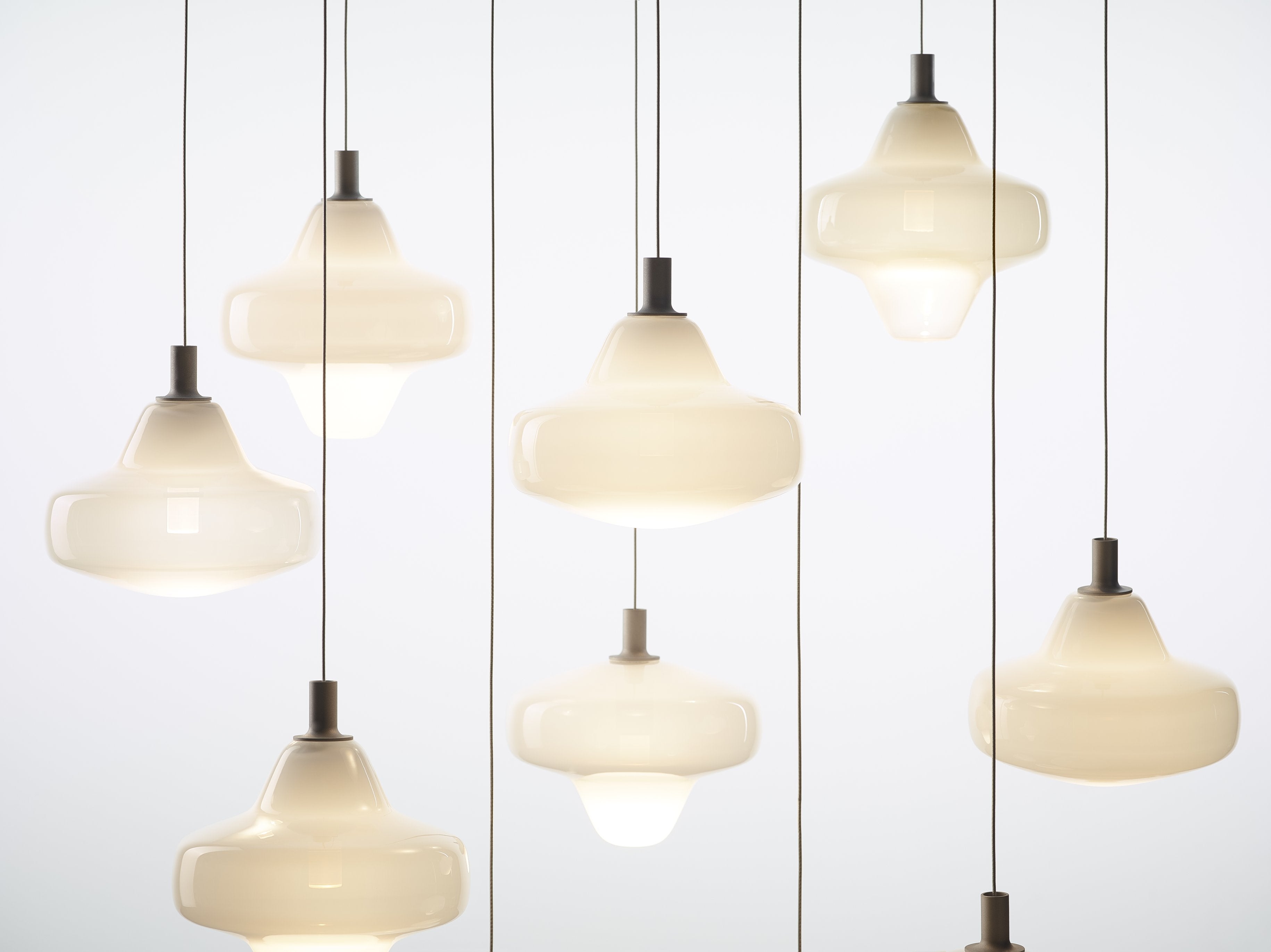 Lampa wisząca STARCLOUD dmuchane szkło