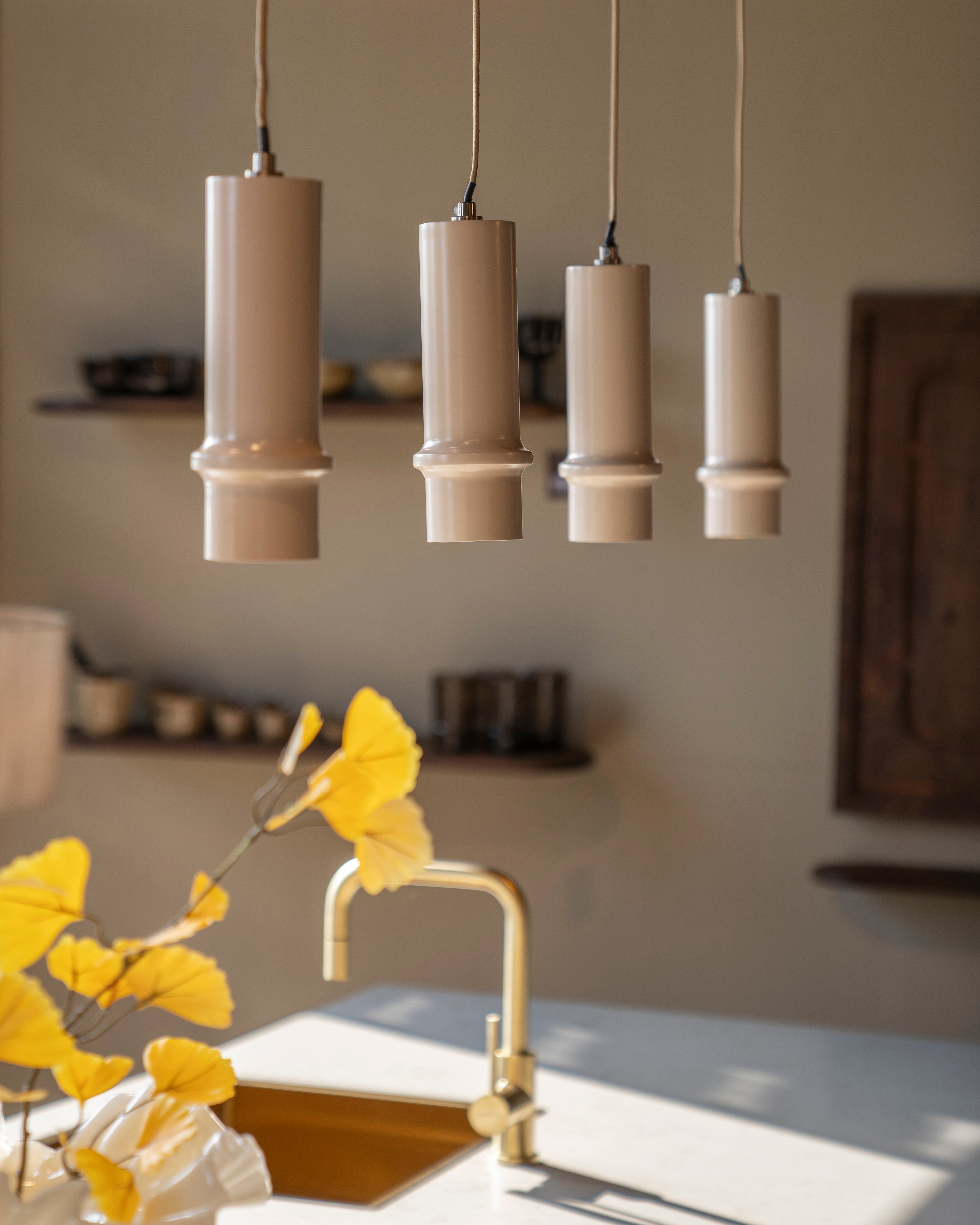 Lampa wisząca CYLIN beżowy