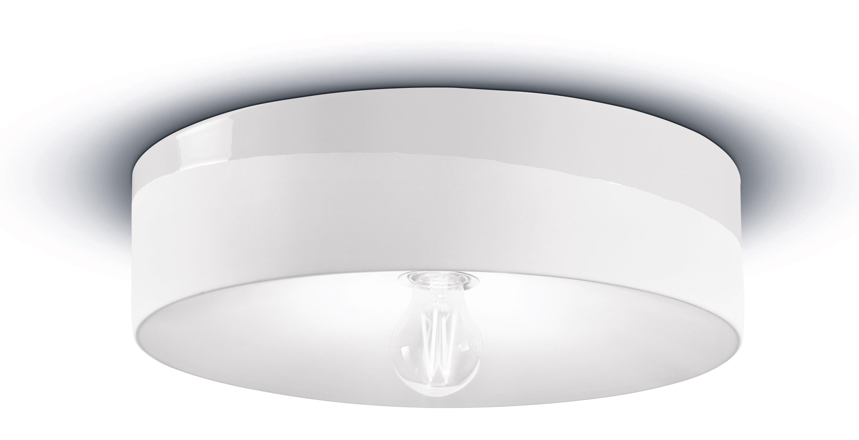 White ceramic wall lamp PI