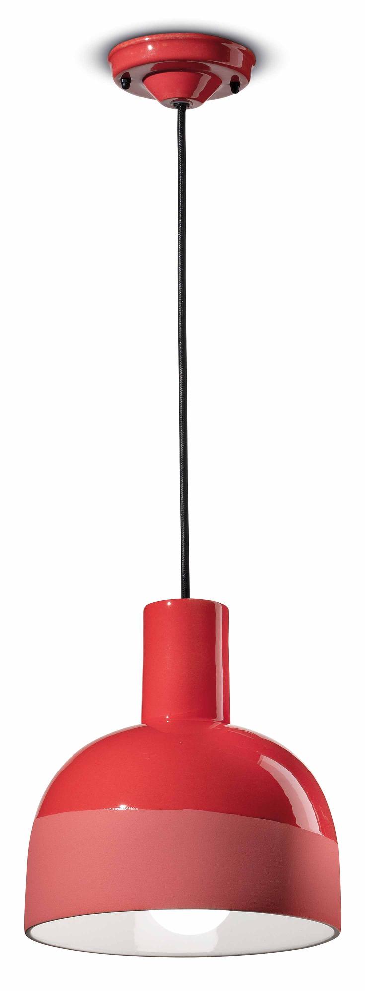 Lampa wisząca ceramiczna CAXIXI czerwony