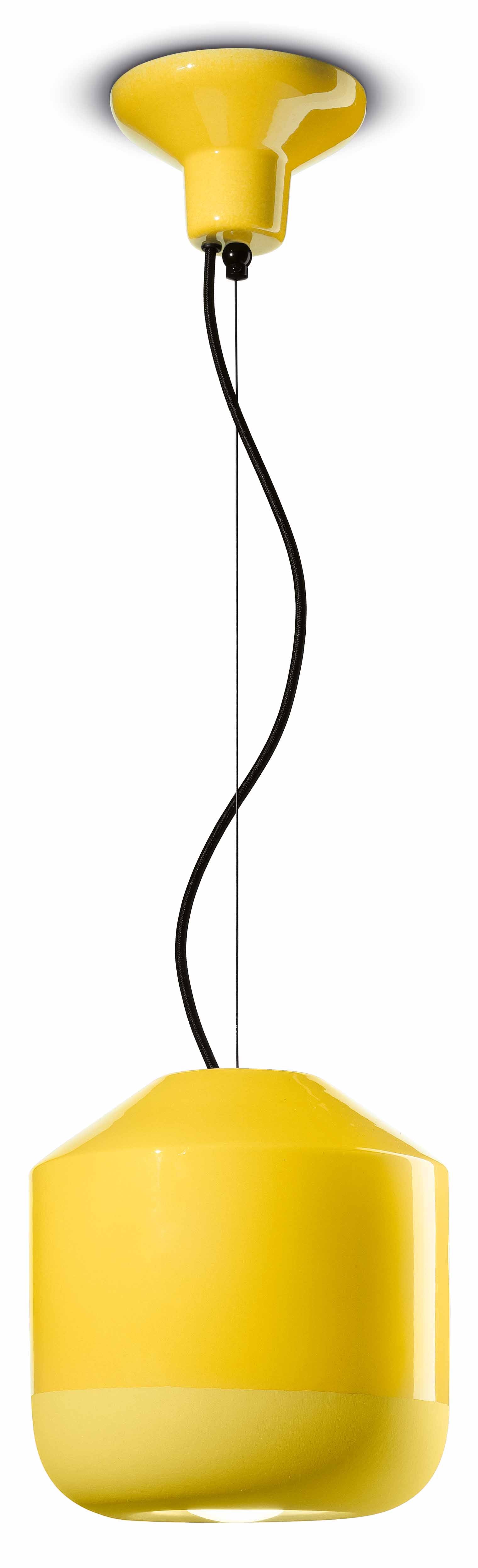 Lampa wisząca ceramiczna BELLOTA żółty