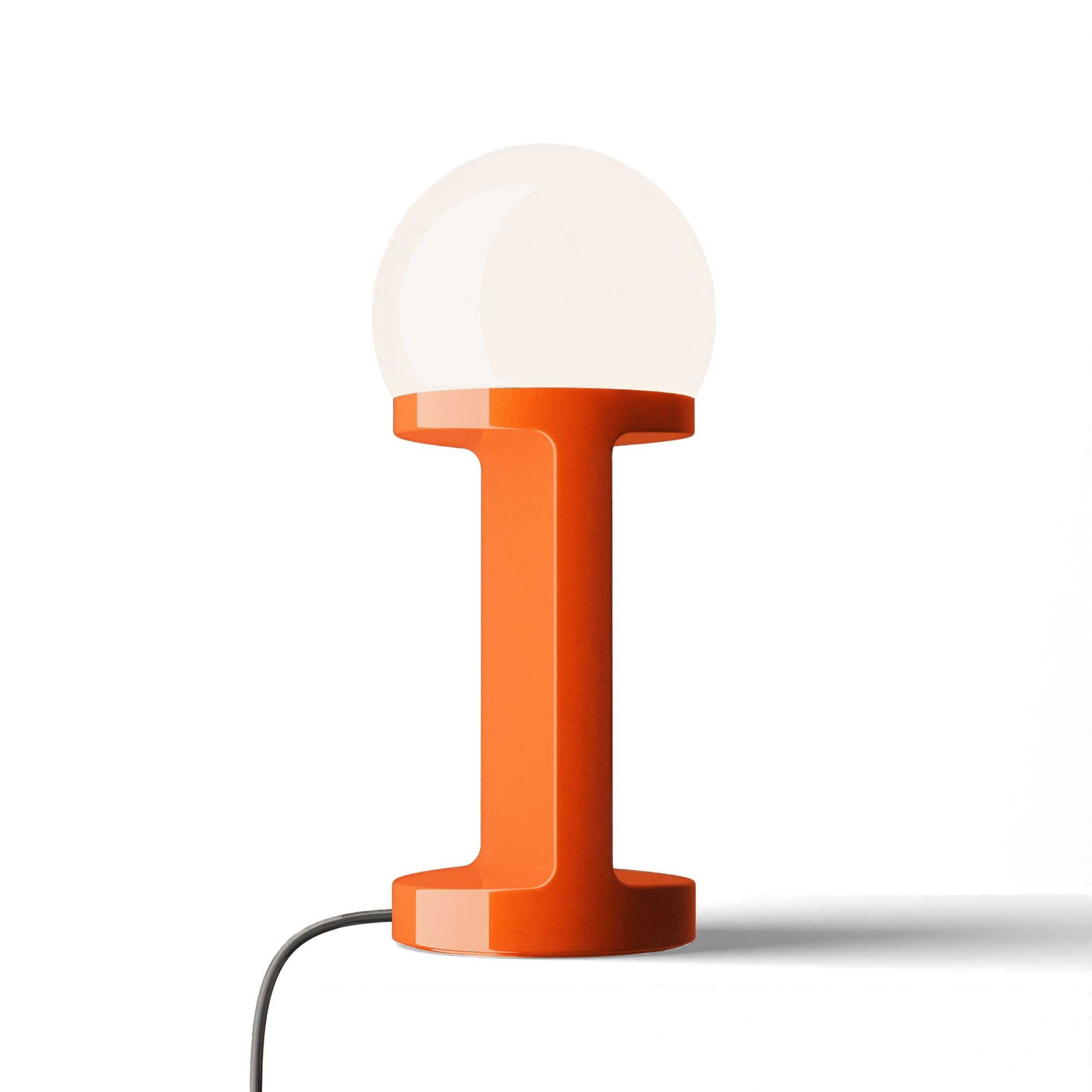 Lampa stołowa ceramiczna HABEA pomarańczowy
