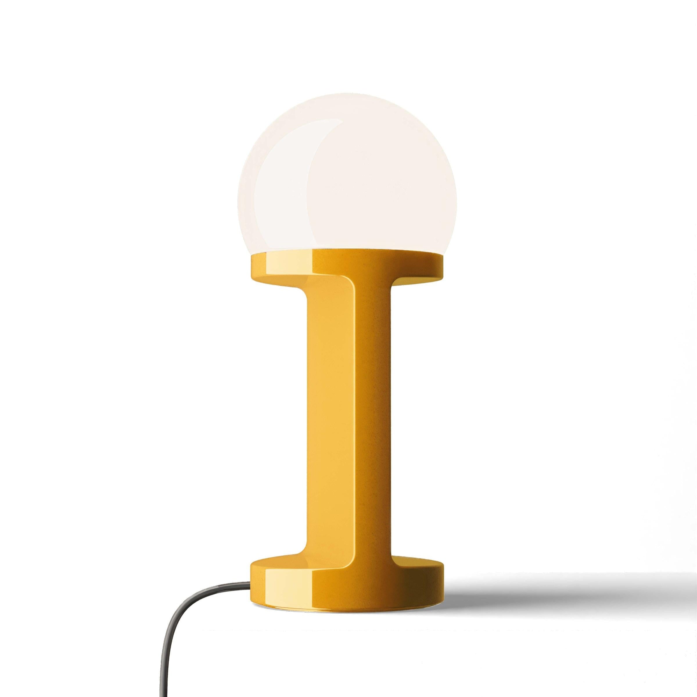 Lampa stołowa ceramiczna HABEA żółty