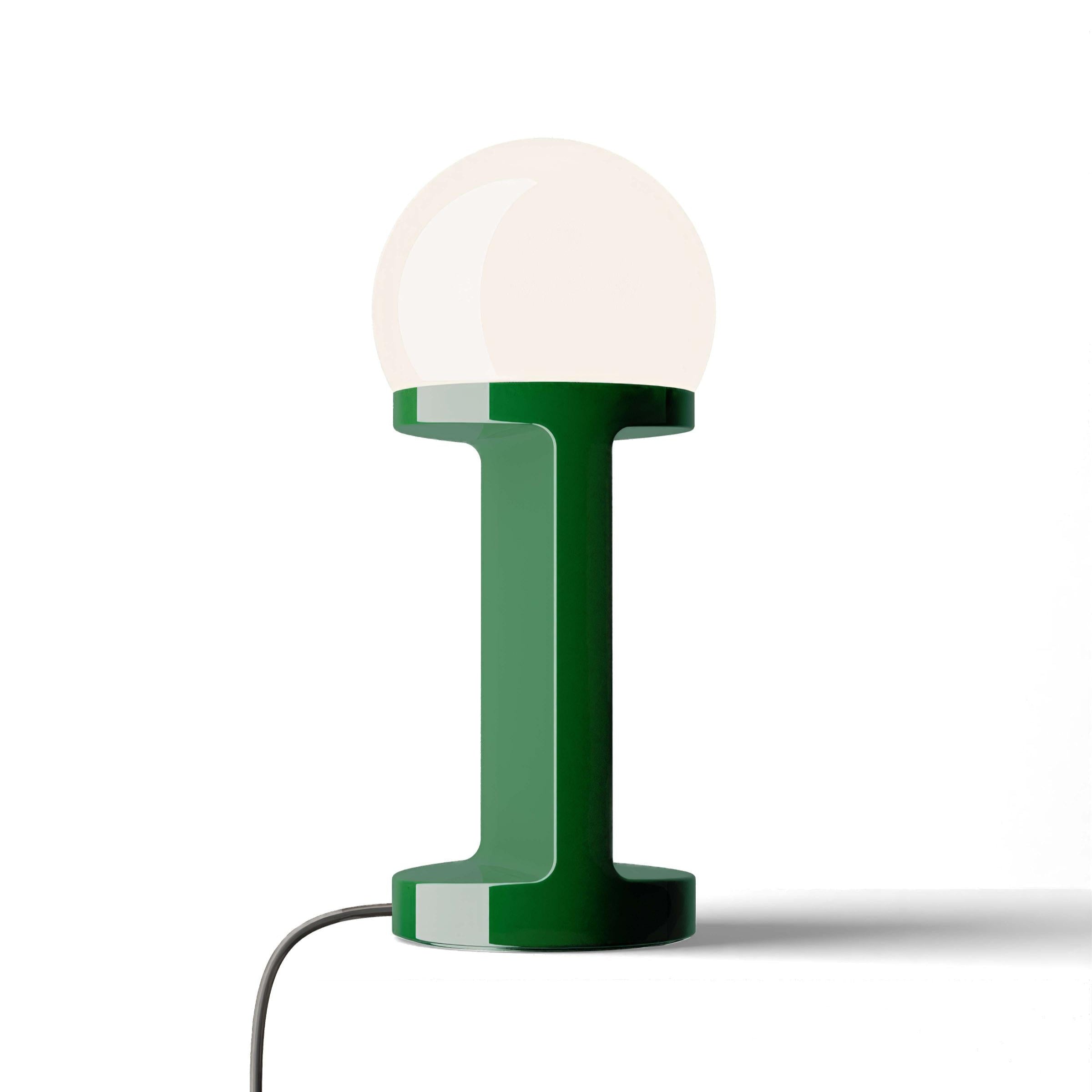 Lampa stołowa ceramiczna HABEA szałwiowy zielony
