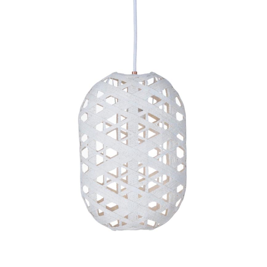 Weiße Kapsel Hanglampe