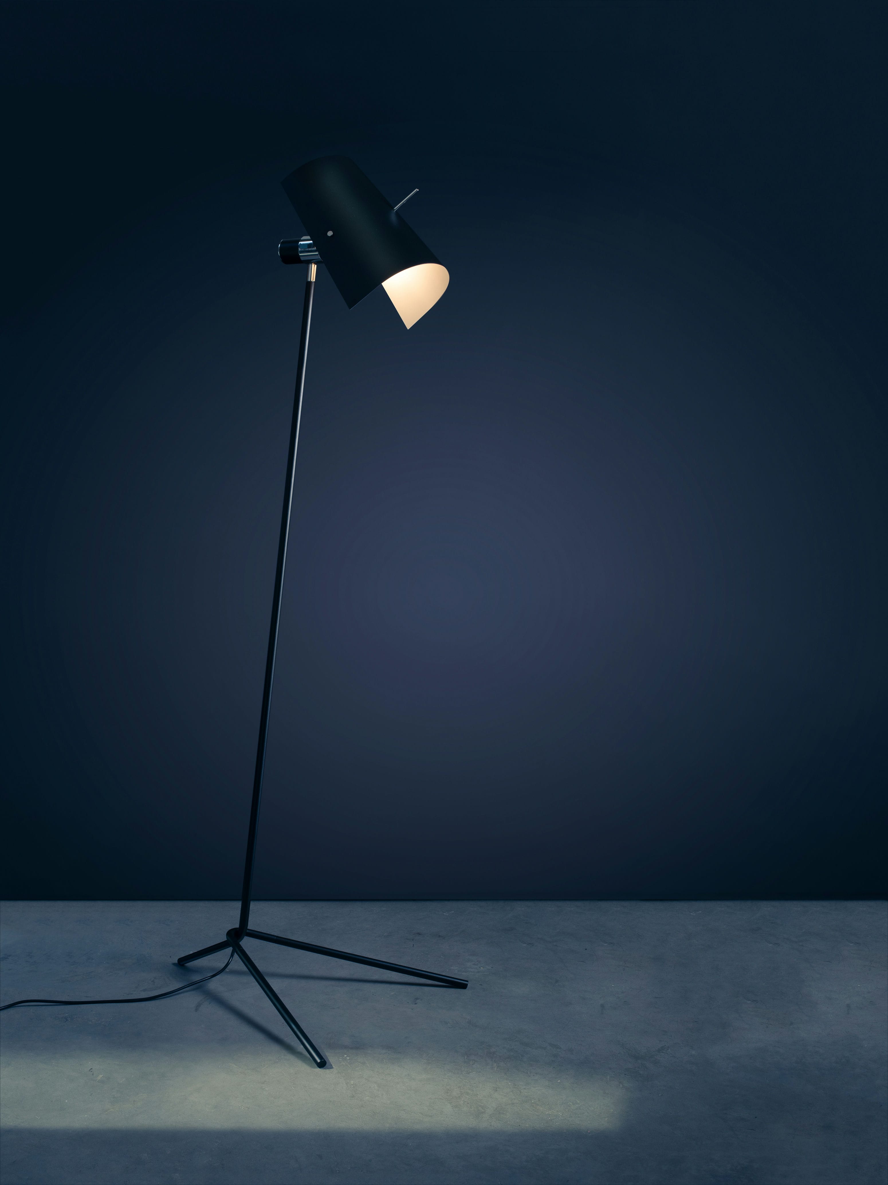 Lampa podłogowa do czytania CLARITAS czarny