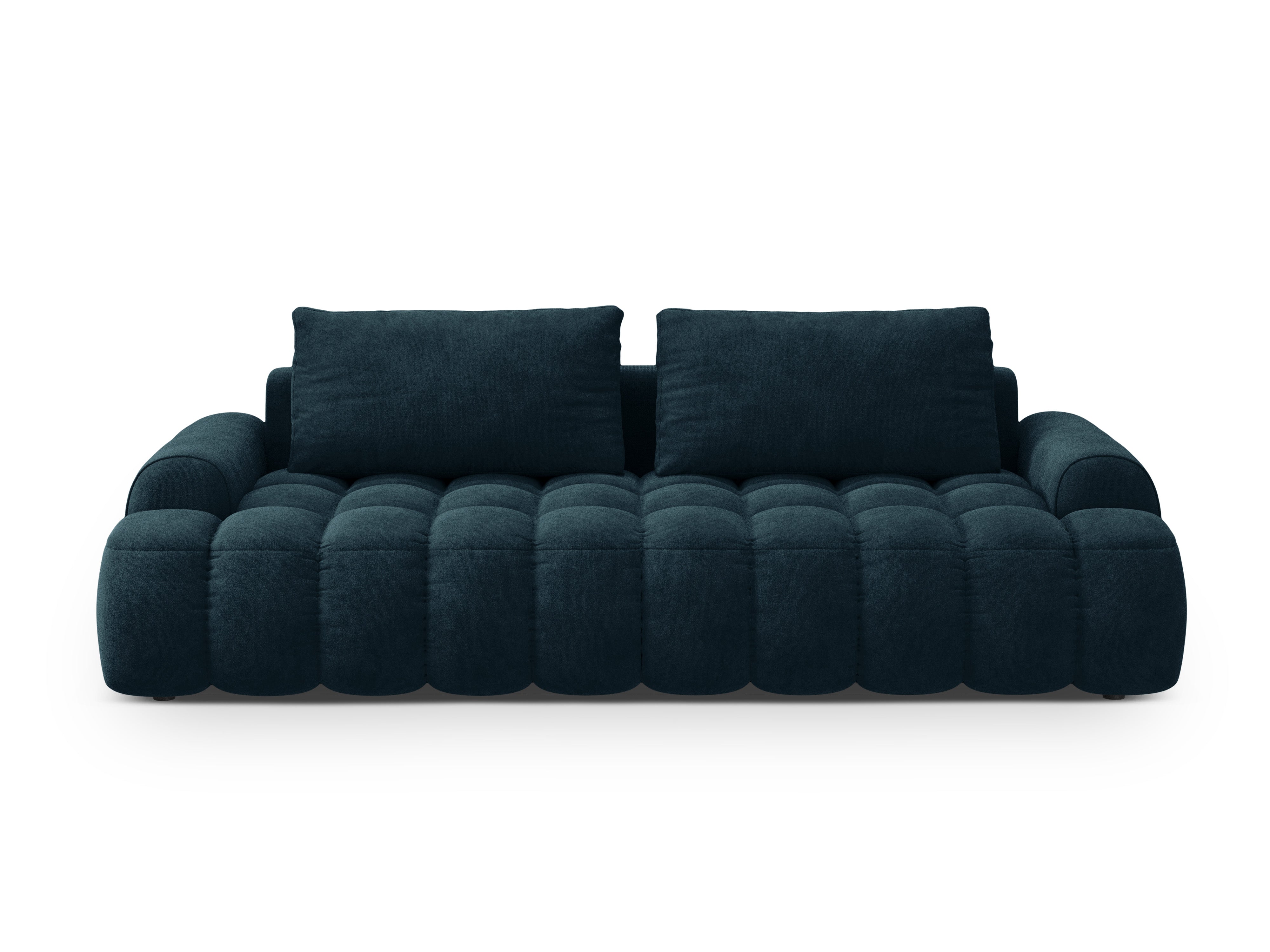 Sofa aksamitna z funkcją spania 4-osobowa LINZ petrol