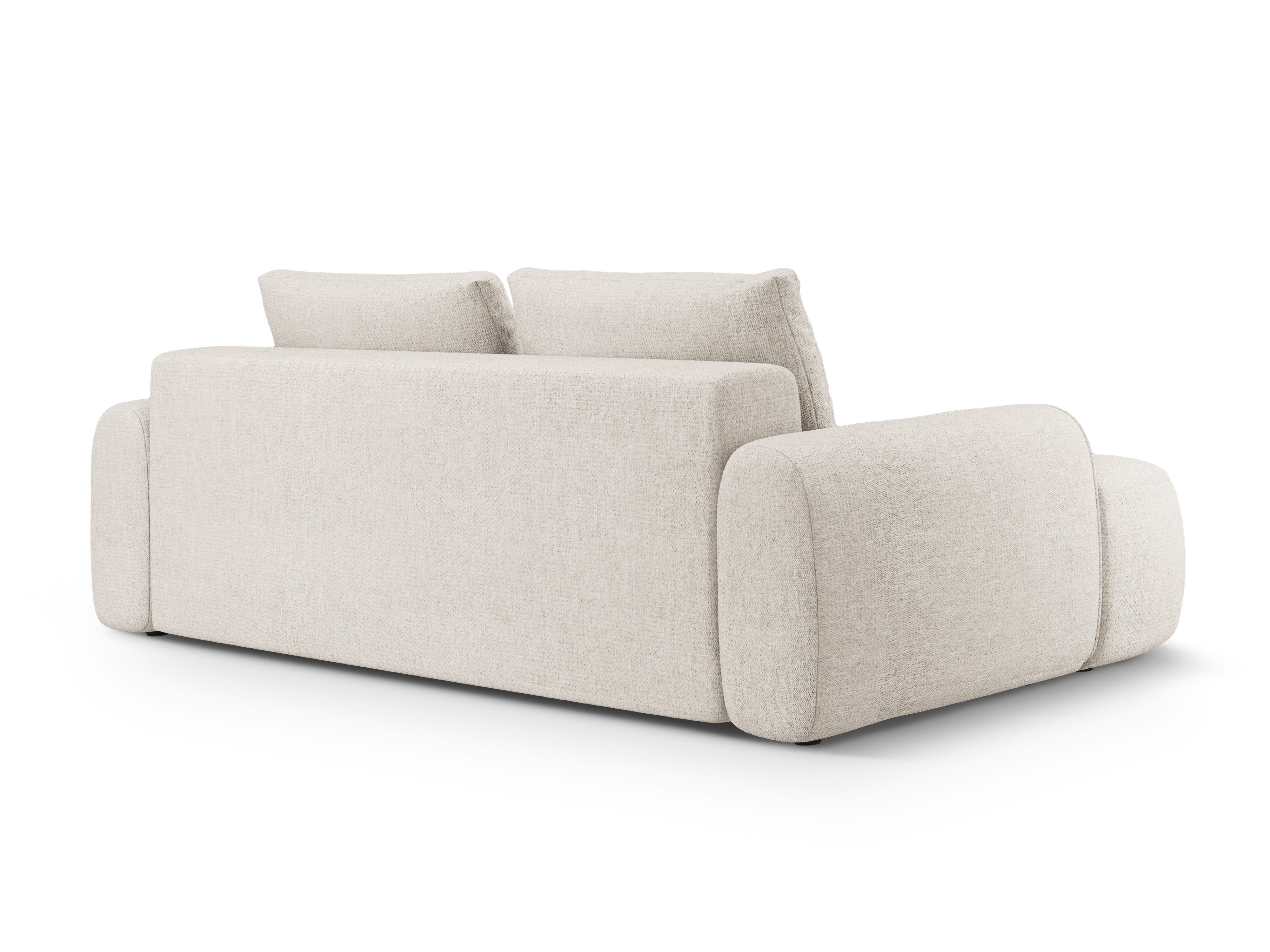 Sofa z funkcją spania 4-osobowa LINZ kremowy