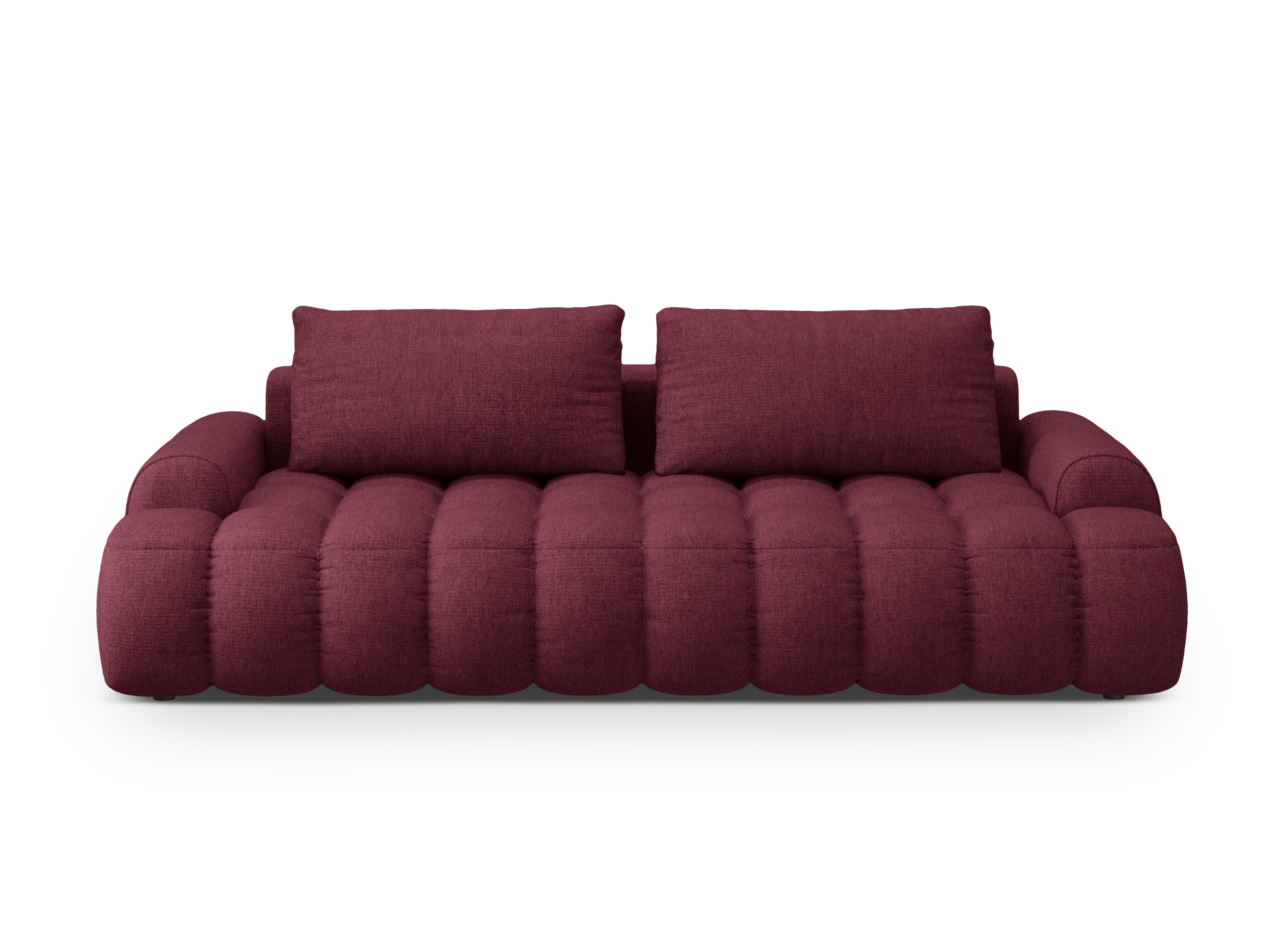 Sofa z funkcją spania 4-osobowa LINZ bordowy