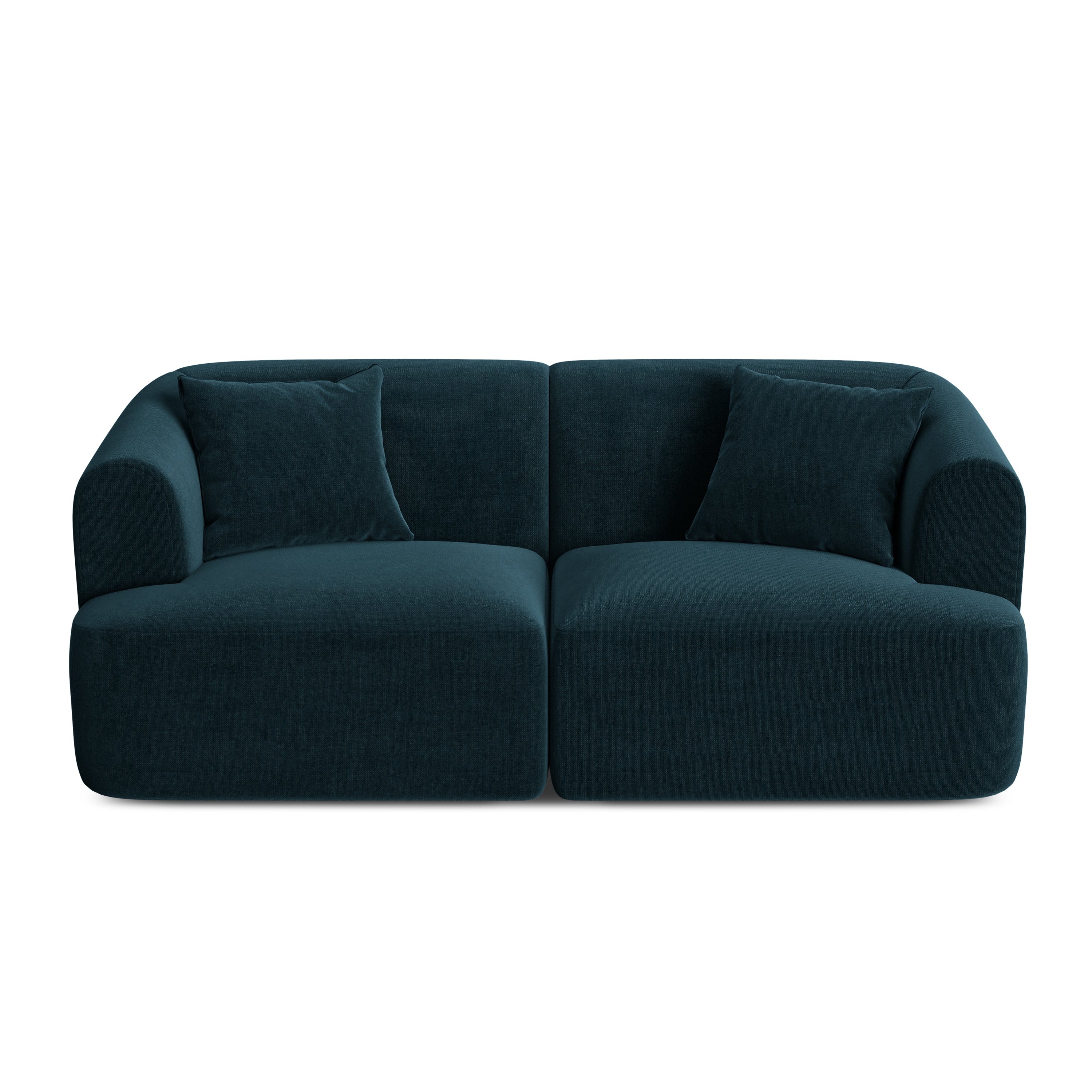 Sofa aksamitna 2-osobowa CAMPI petrol