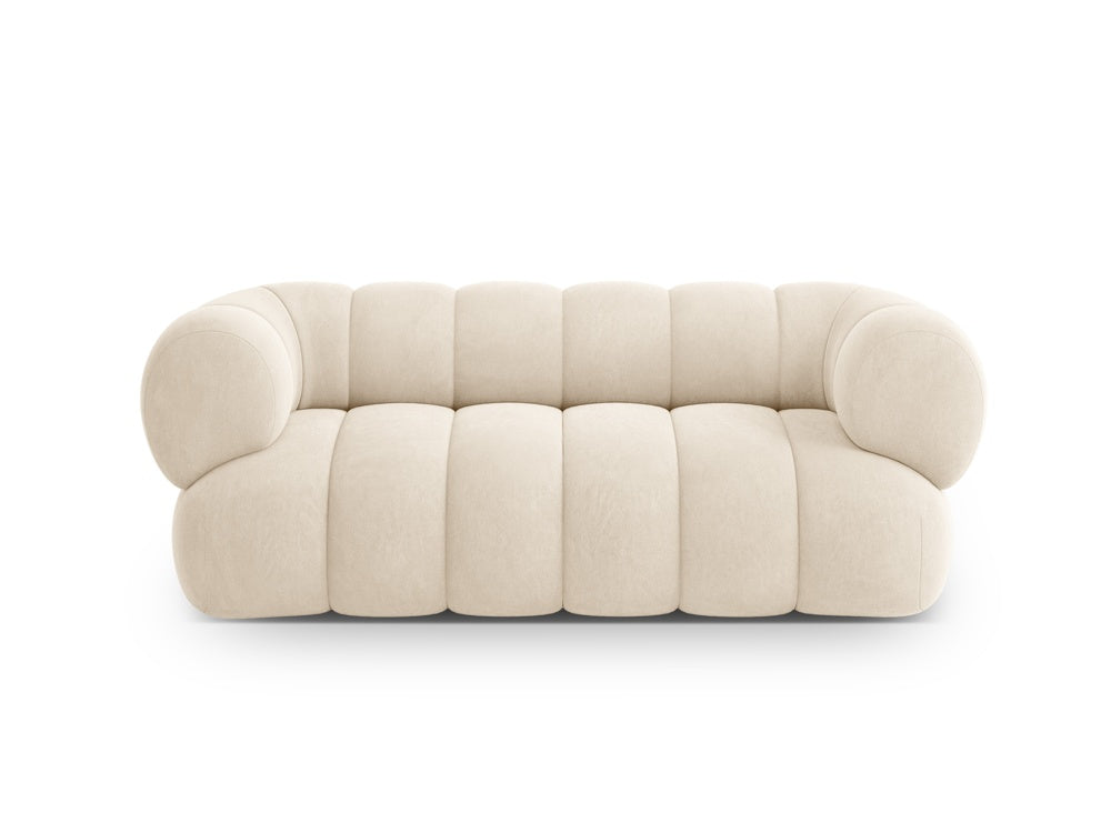 Sofa 2-osobowa aksamitna KOGE beżowy
