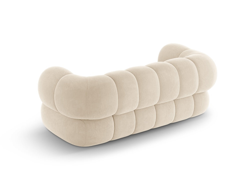 Sofa 2-osobowa aksamitna KOGE beżowy