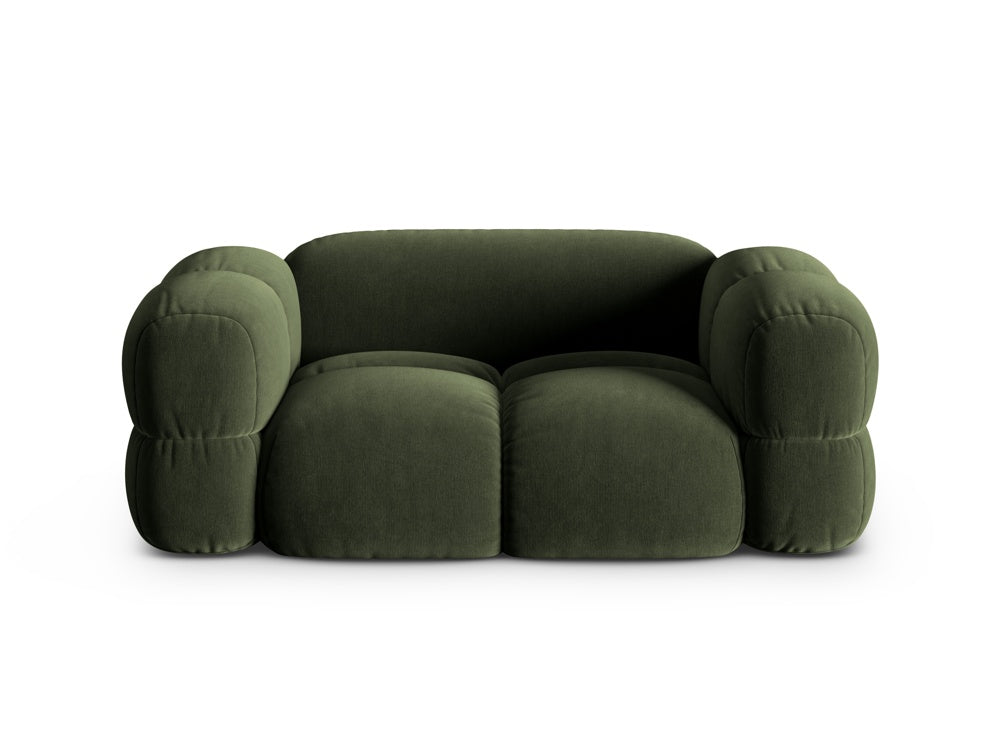 Sofa 2-osobowa aksamitna LORETTO zielony