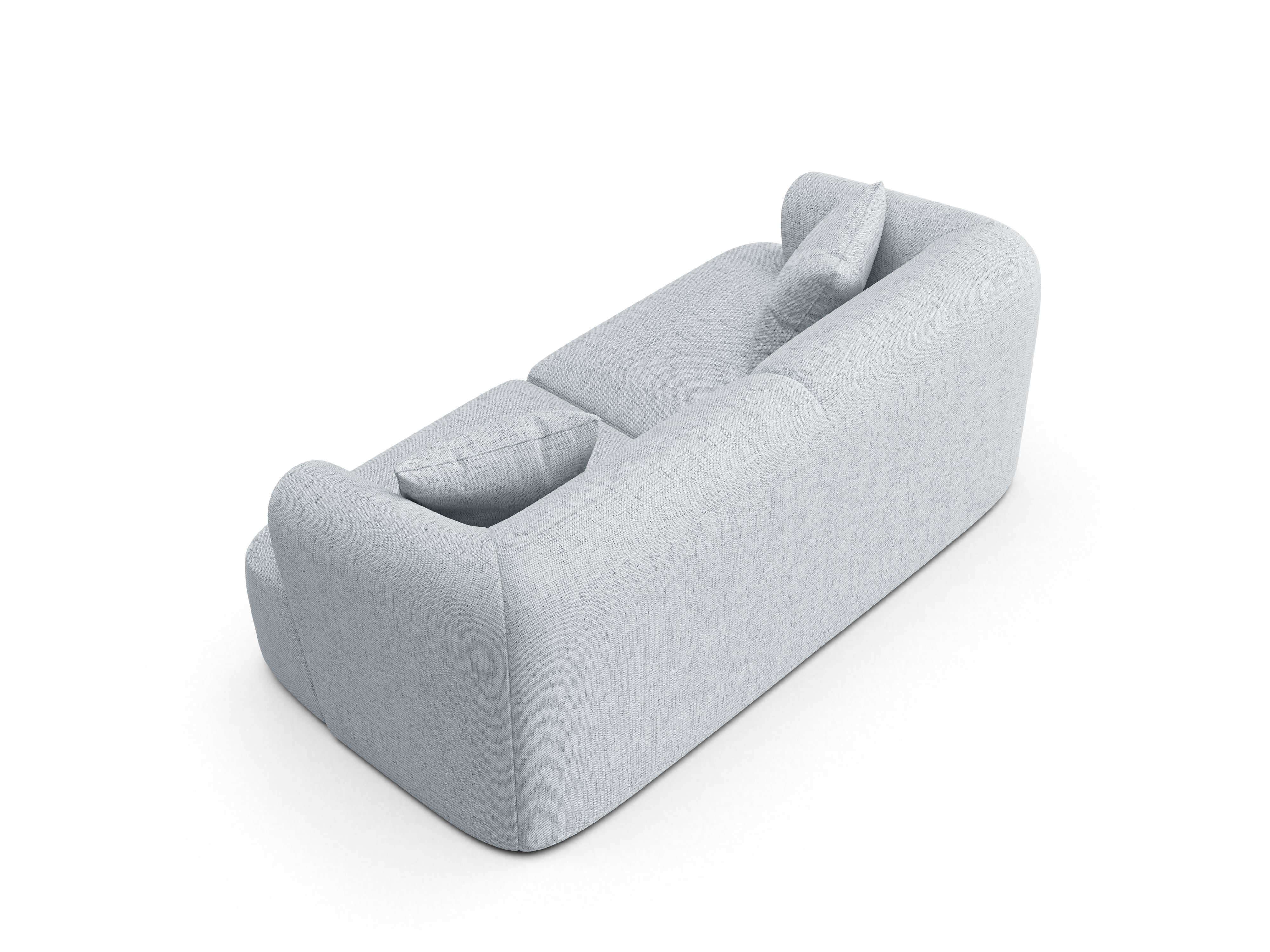 Sofa 2-osobowa CAMPI jasnoszary szenil