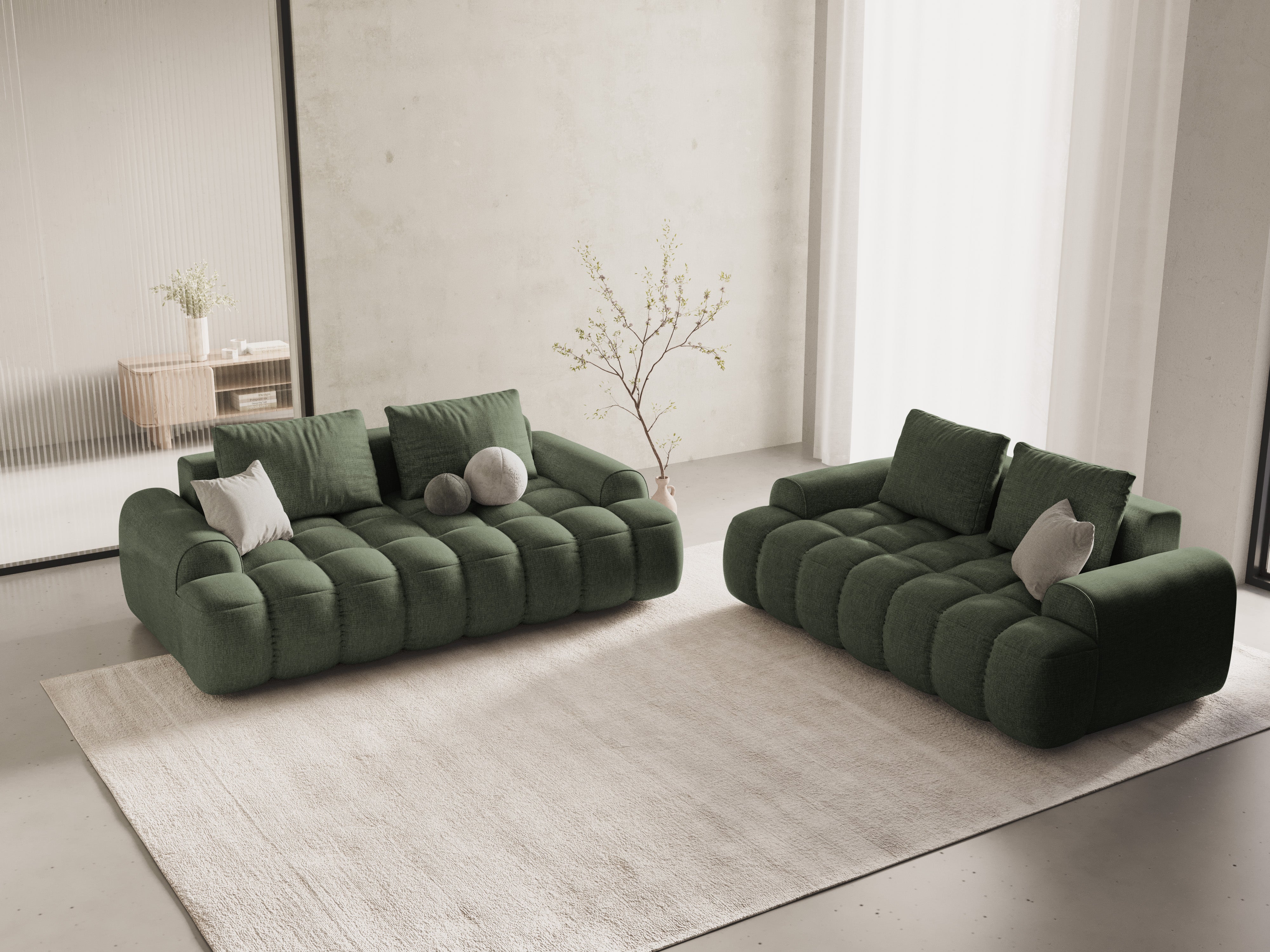 Sofa 2-osobowa LINZ oliwkowy