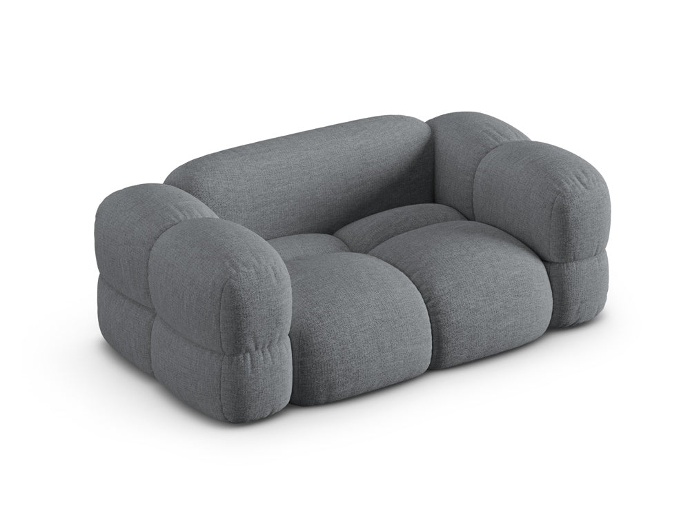 LORETTO 2-Seater Sofa in Gray-Blue