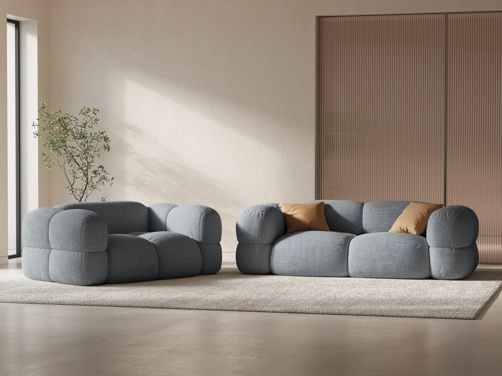 Sofa 2-osobowa LORETTO szarobłękitny