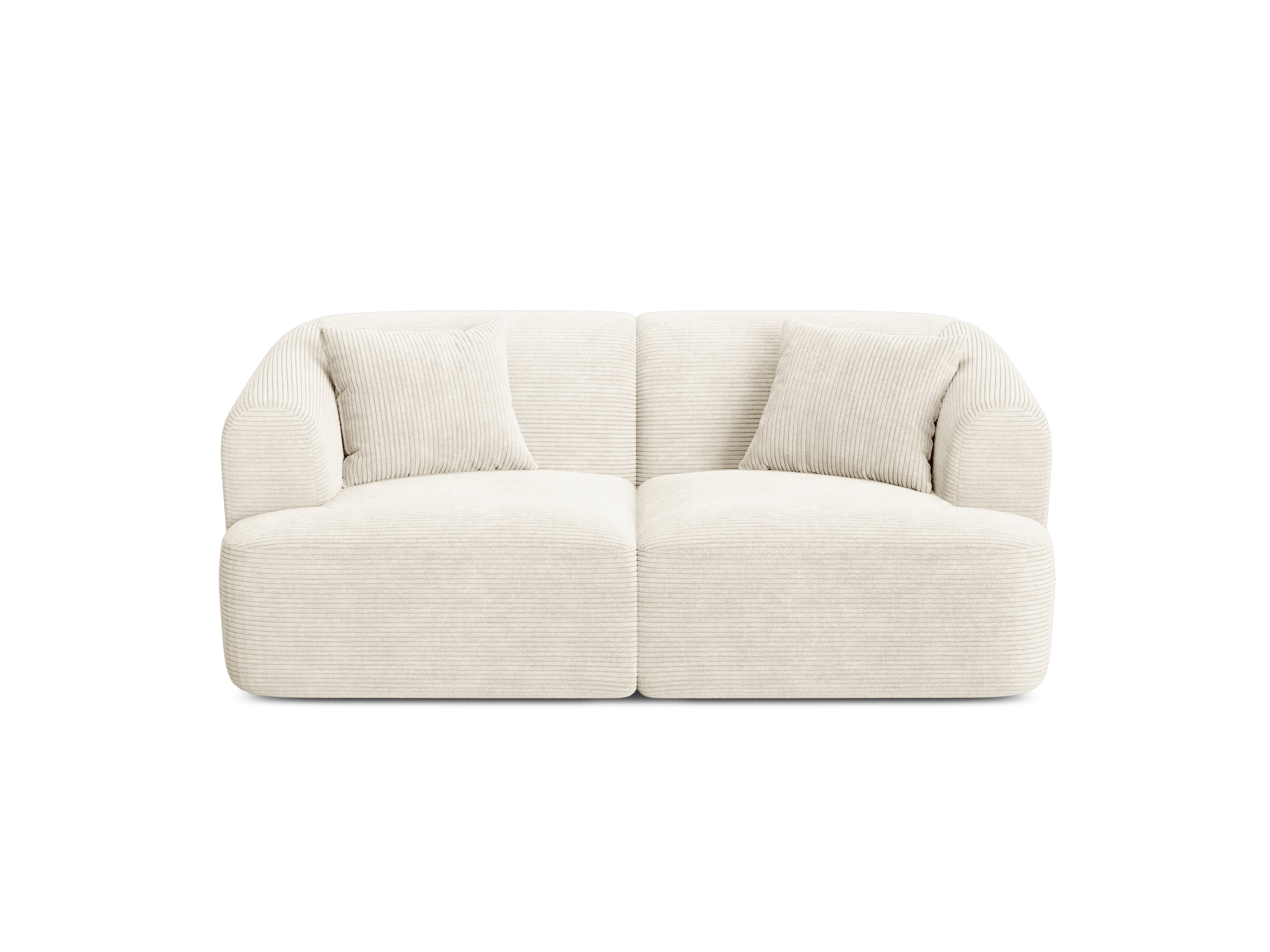 Sofa 2-osobowa CAMPI kremowy sztruks