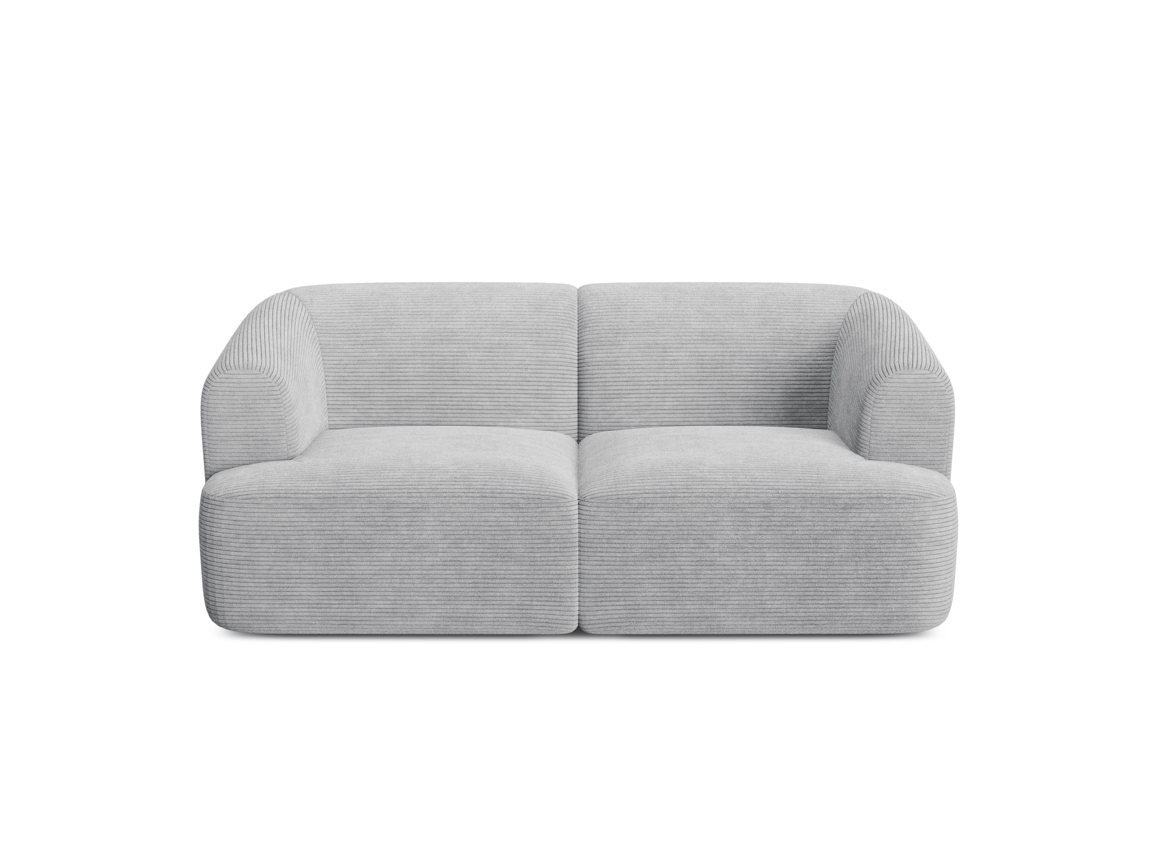 Sofa 2-osobowa CAMPI jasnoszary sztruks