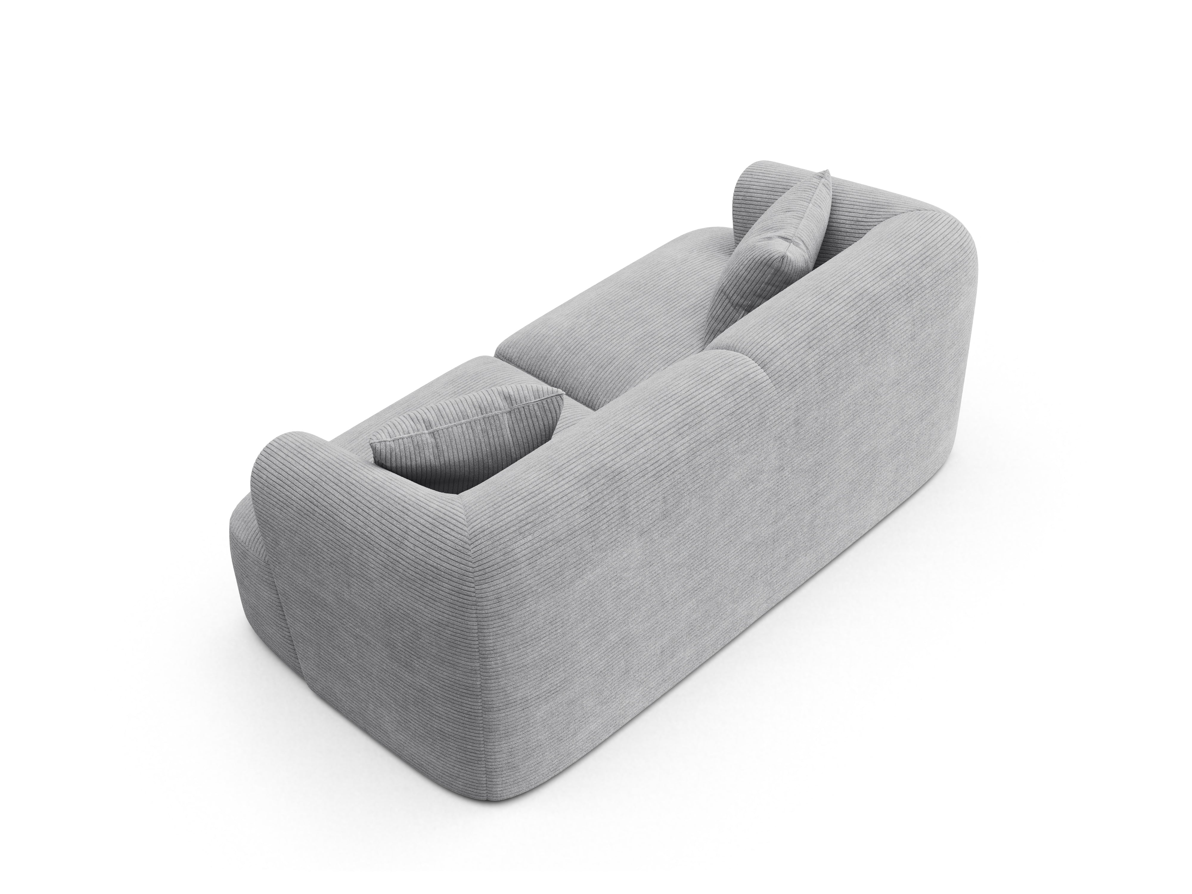 Sofa 2-osobowa CAMPI jasnoszary sztruks