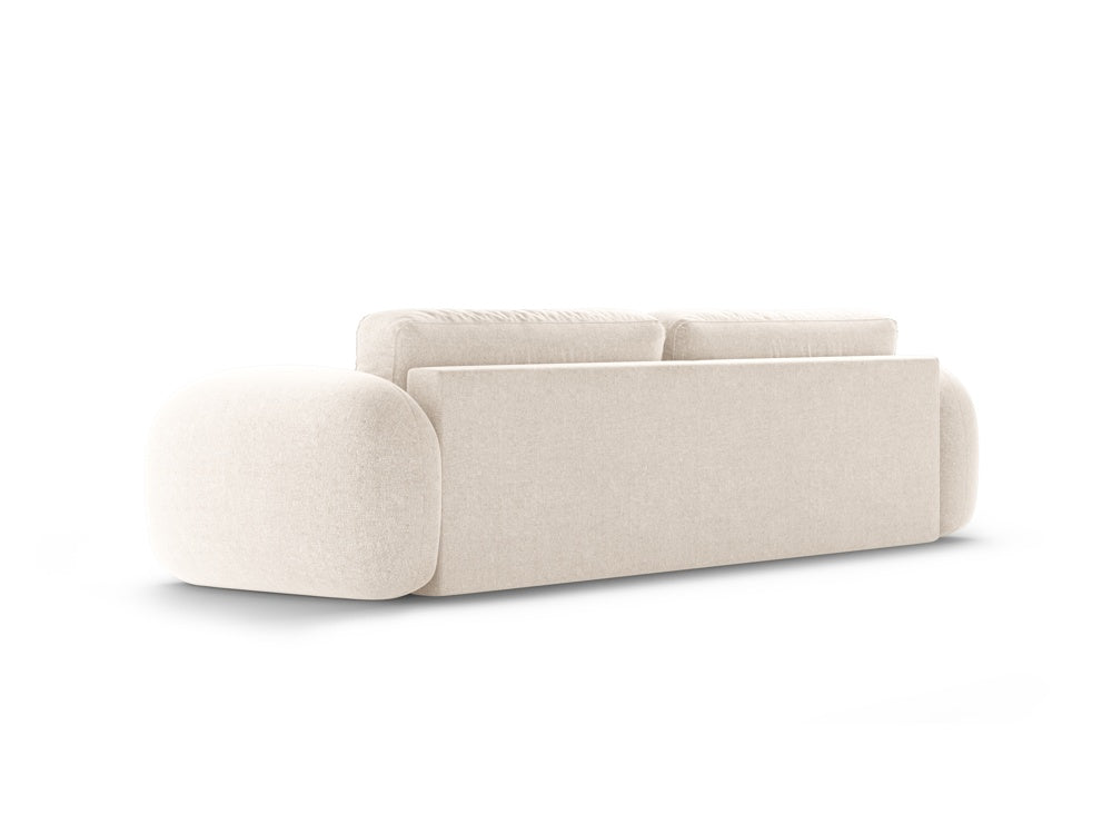 Sofa z funkcją spania 3-osobowa TONALE jasnobeżowy