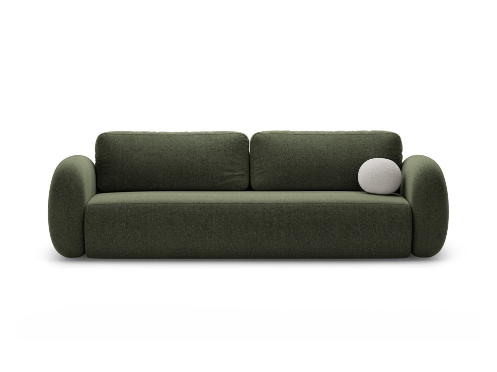 Sofa z funkcją spania 3-osobowa TONALE zielony