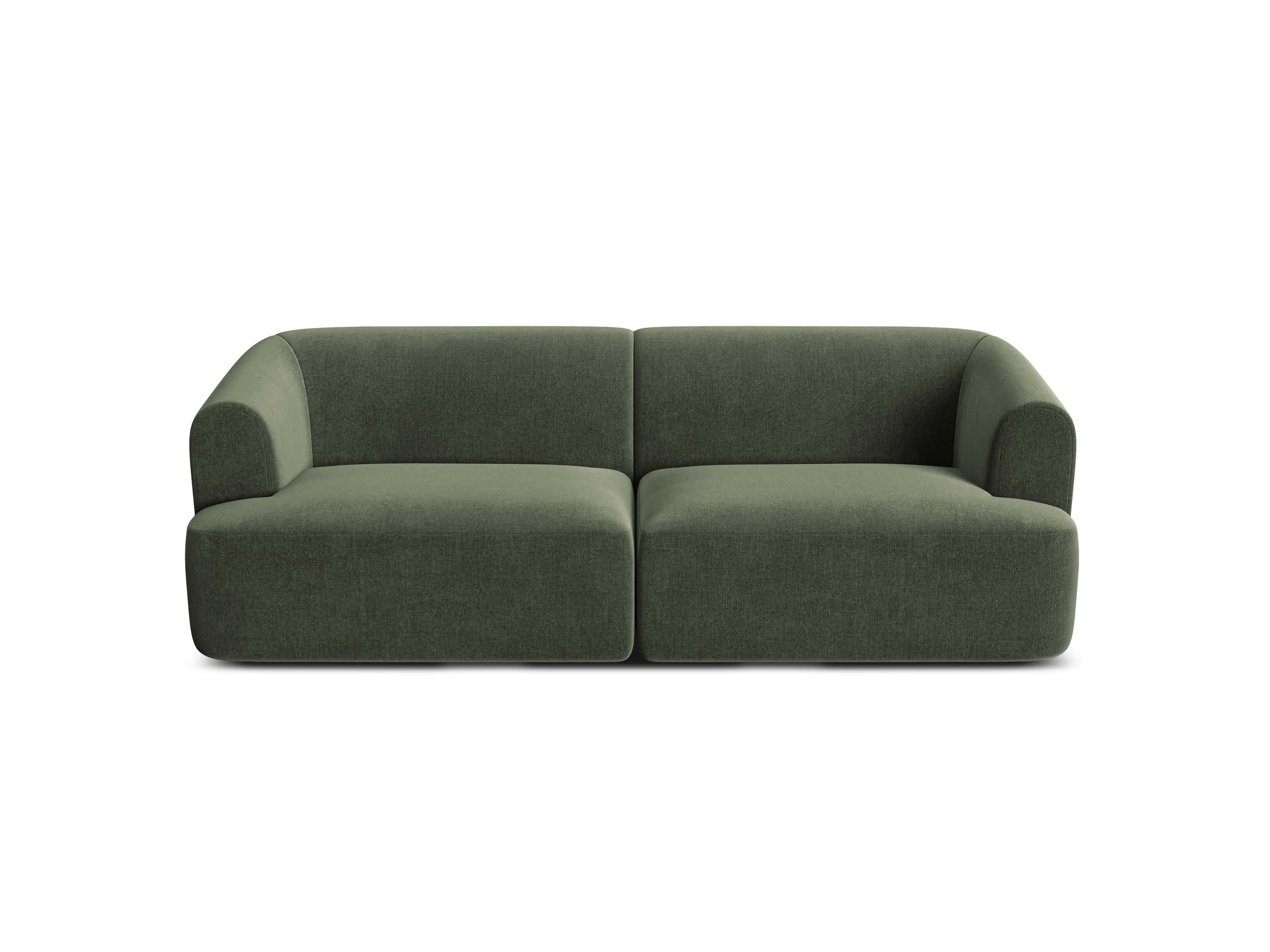 Sofa aksamitna 3-osobowa CAMPI zielony