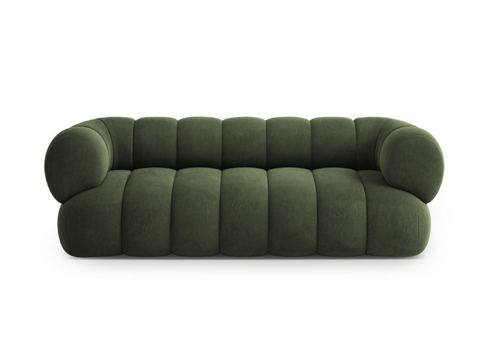 Sofa 3-osobowa aksamitna KOGE zielony
