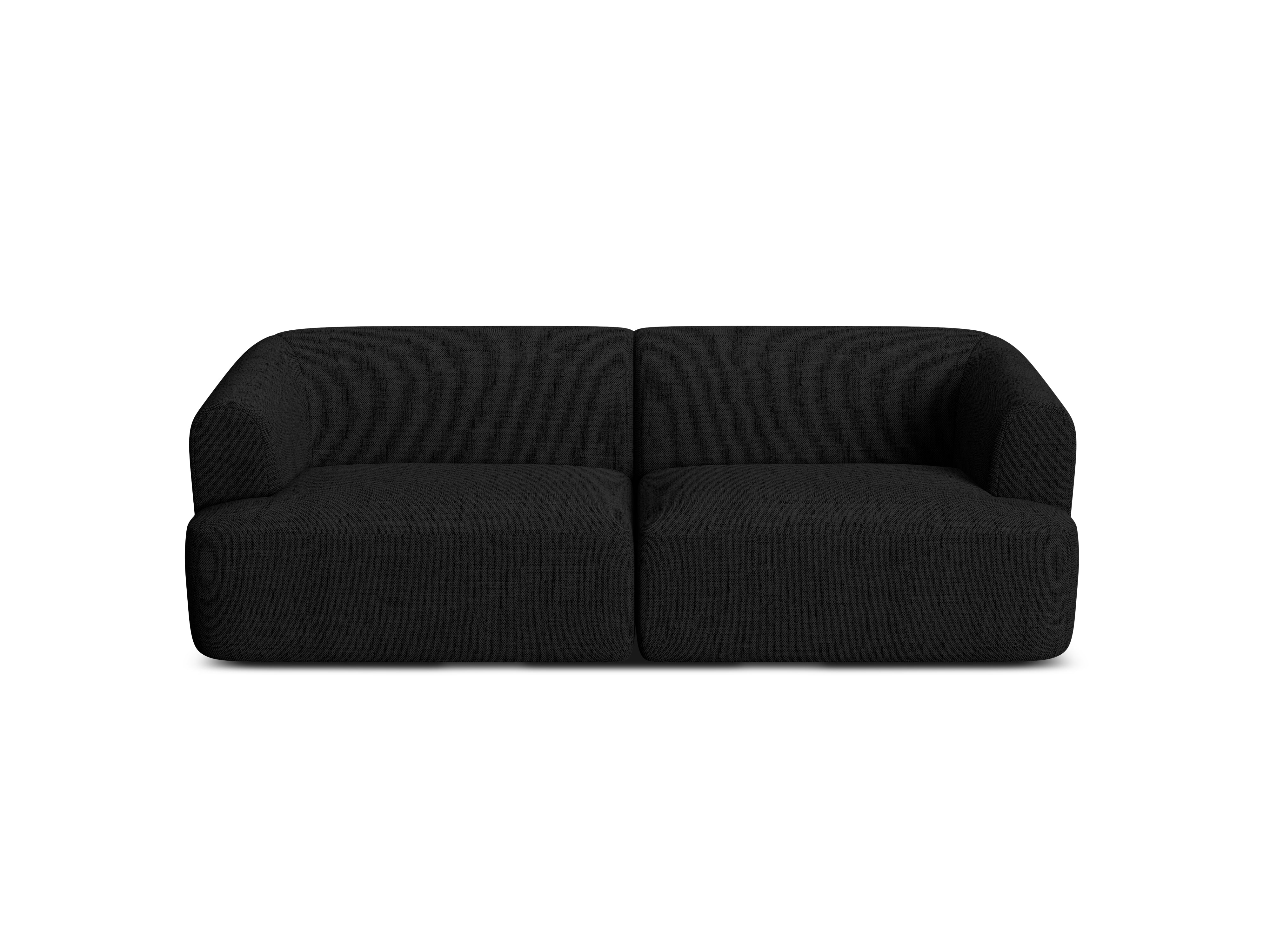 Sofa 3-osobowa CAMPI czarny szenil