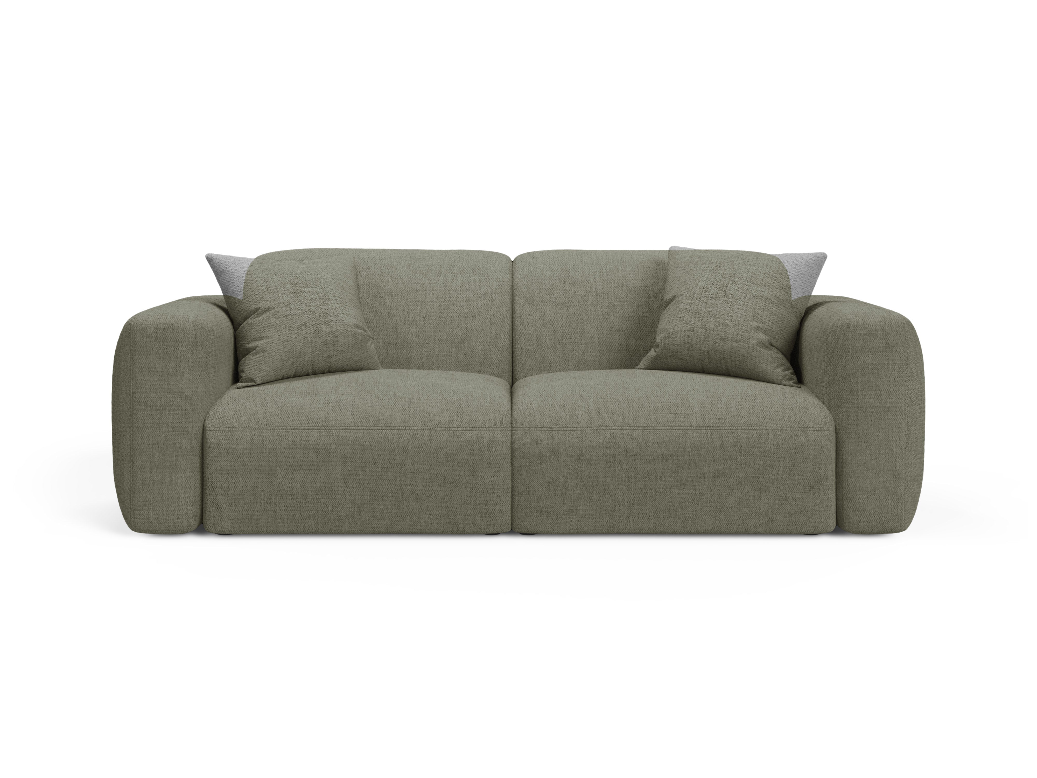 Sofa 3-osobowa STRINO oliwkowy szenil