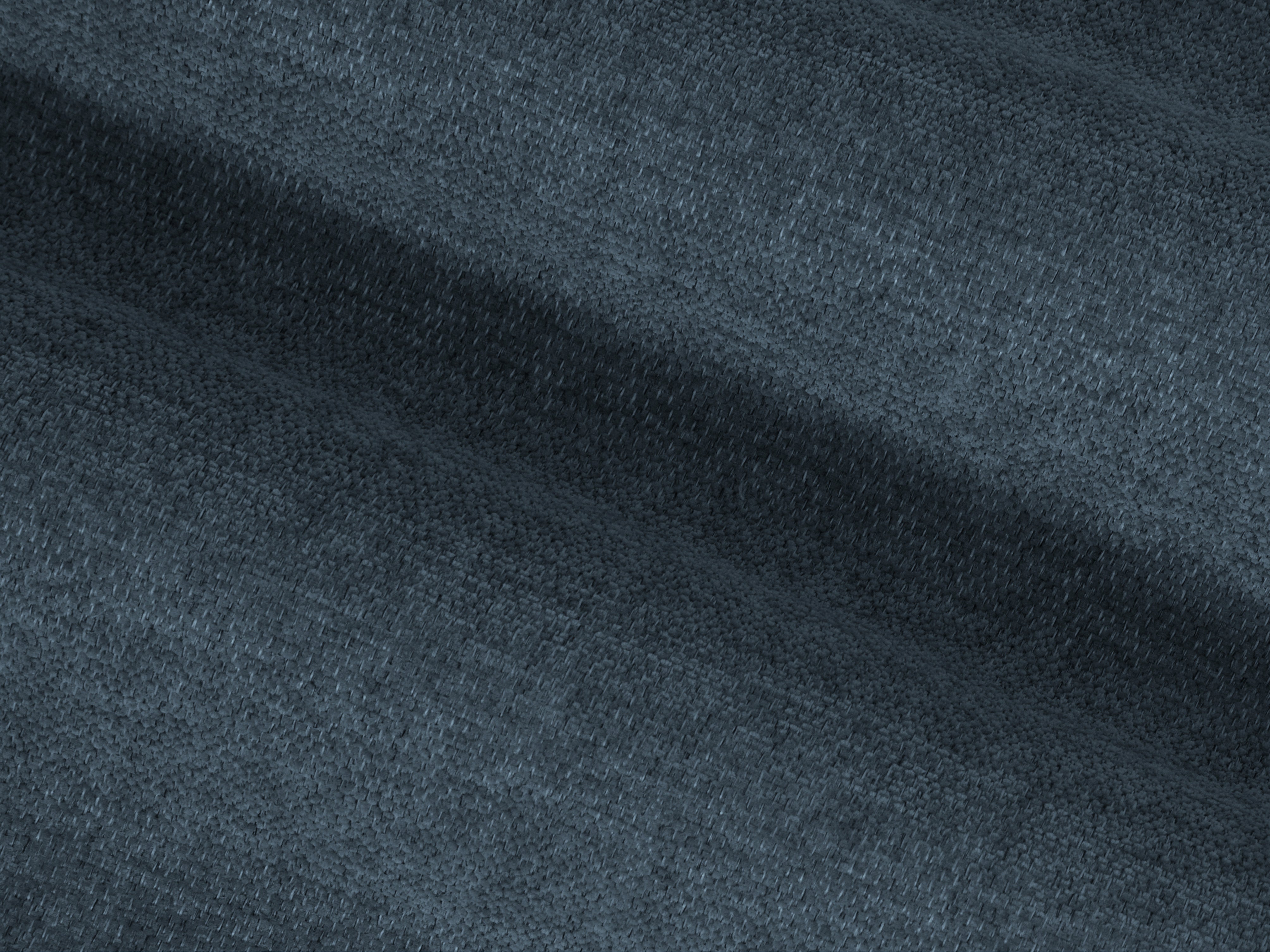 Symmetrische Eckcouch STRINO blauer Chenille