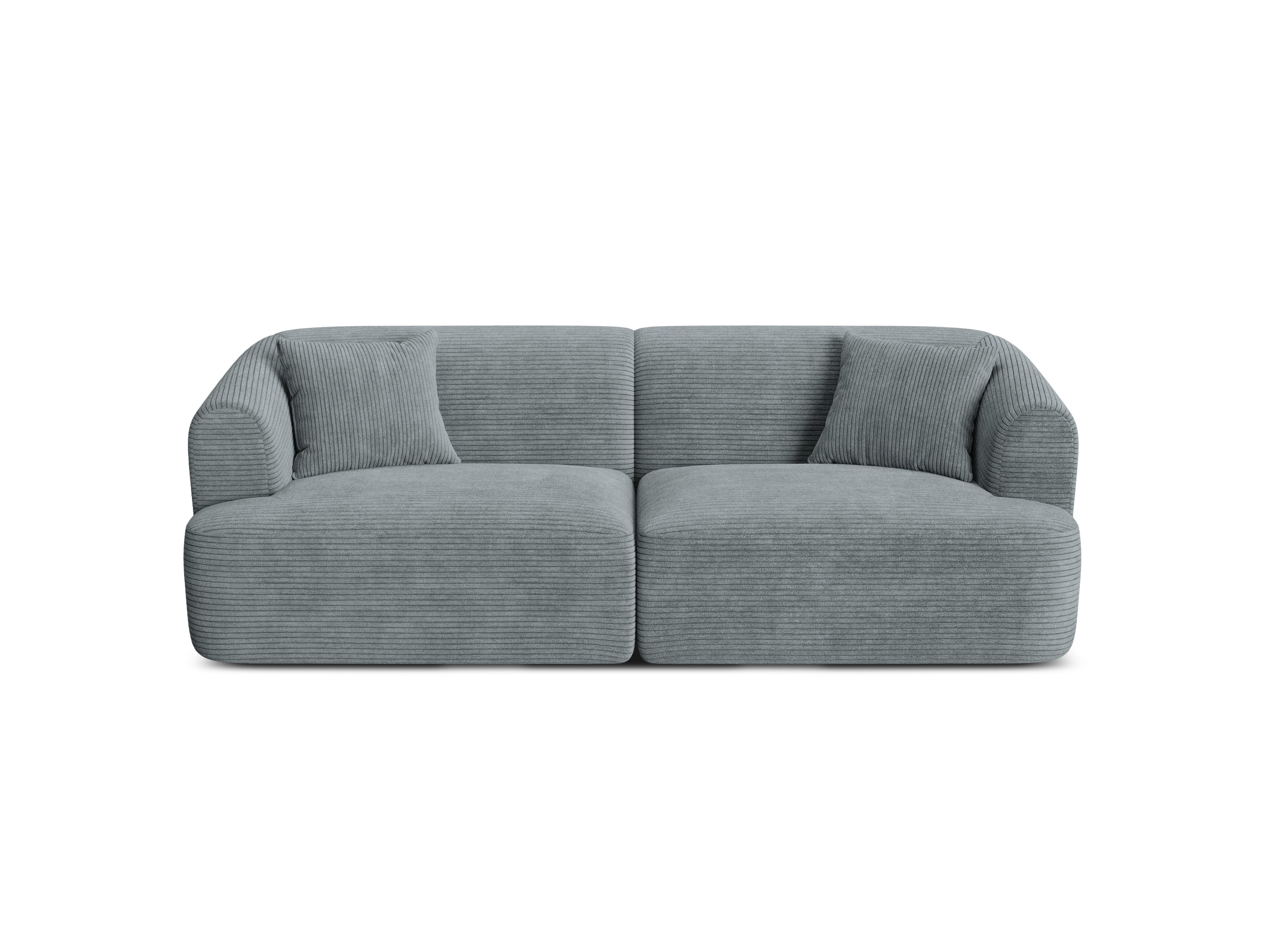 Sofa 3-osobowa CAMPI szary sztruks