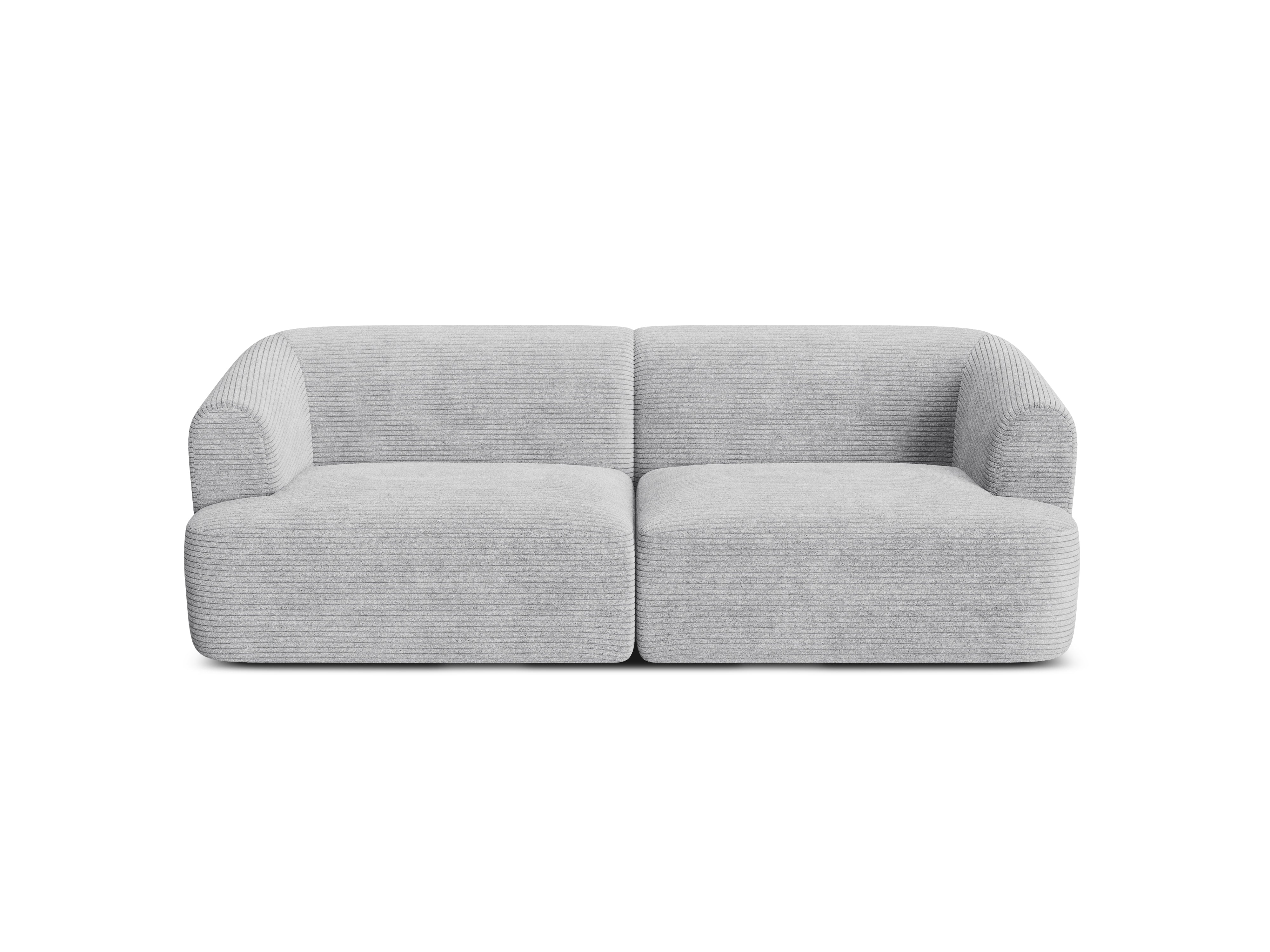 Sofa 3-osobowa CAMPI jasnoszary sztruks