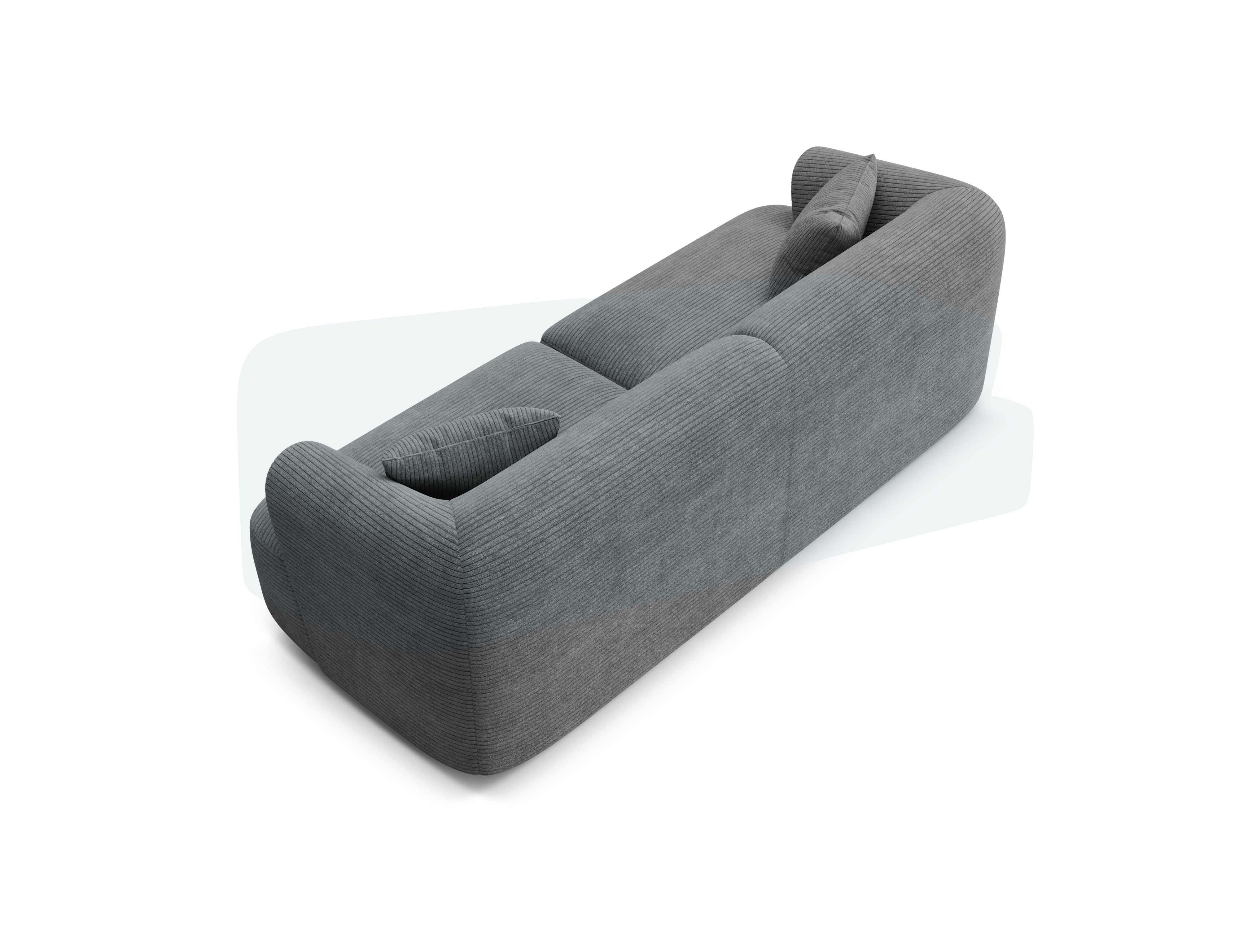 Sofa 3-osobowa CAMPI szary sztruks