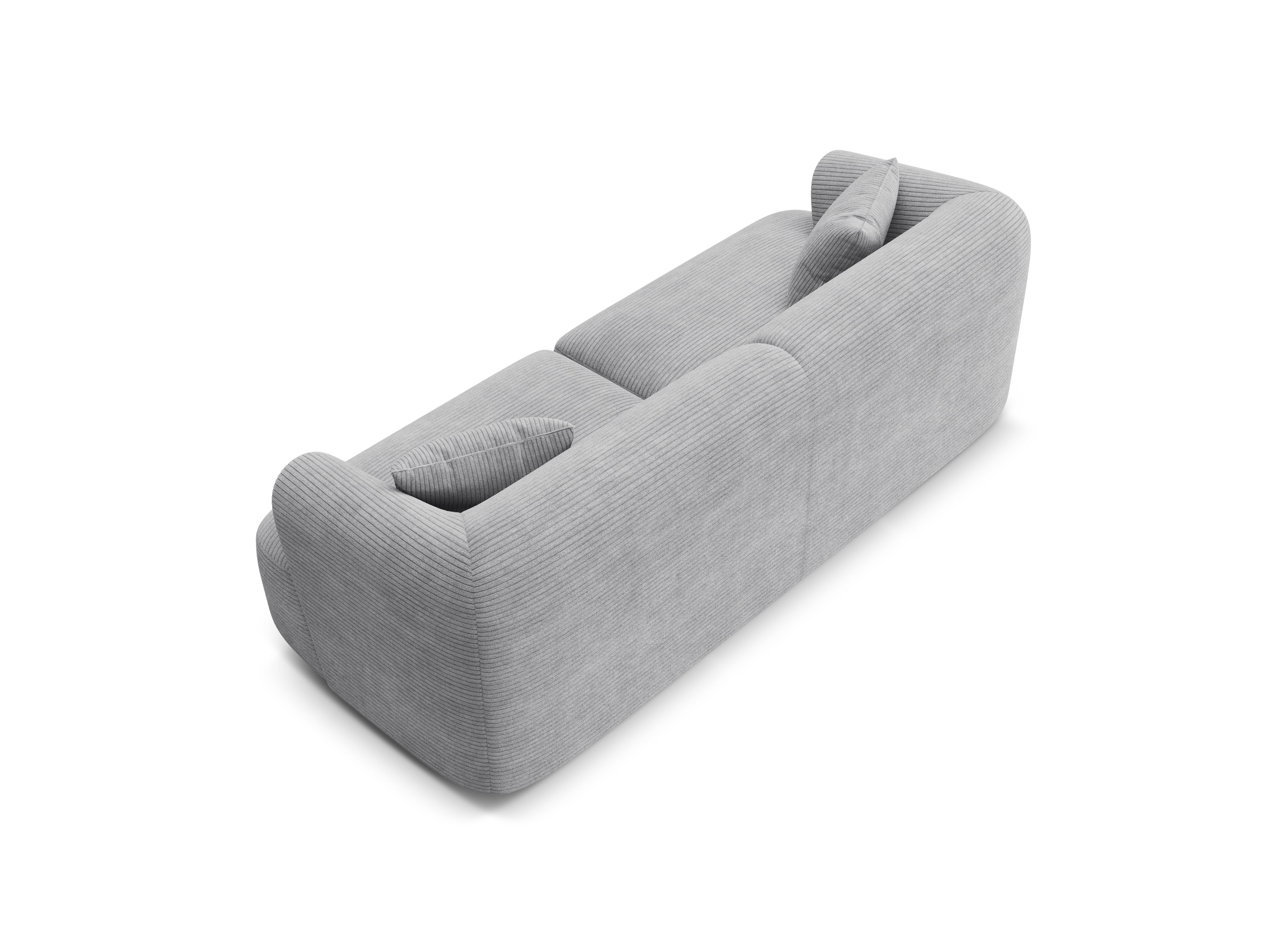 Sofa 3-osobowa CAMPI jasnoszary sztruks