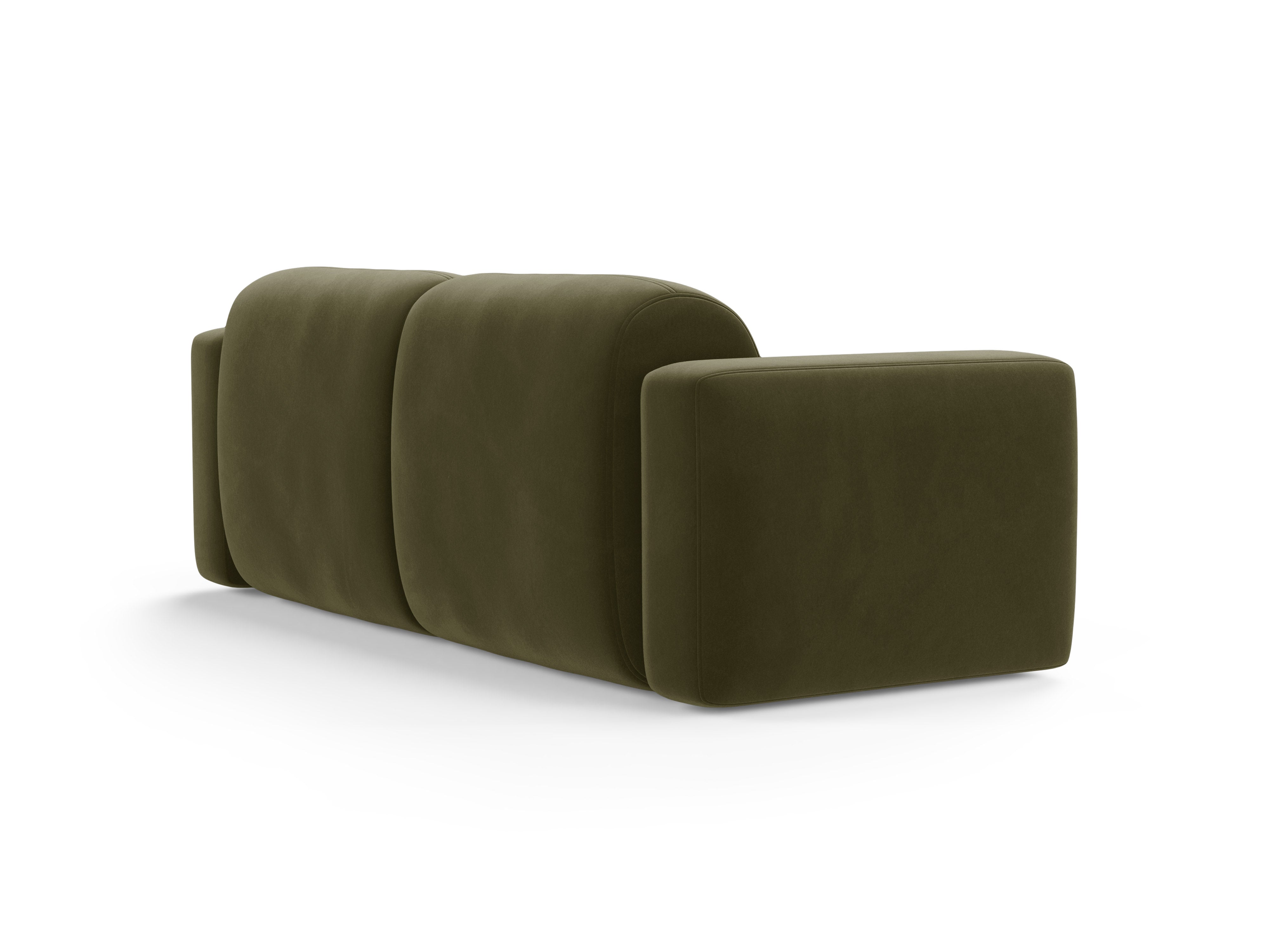 STRINO green velvet 3-seater sofa